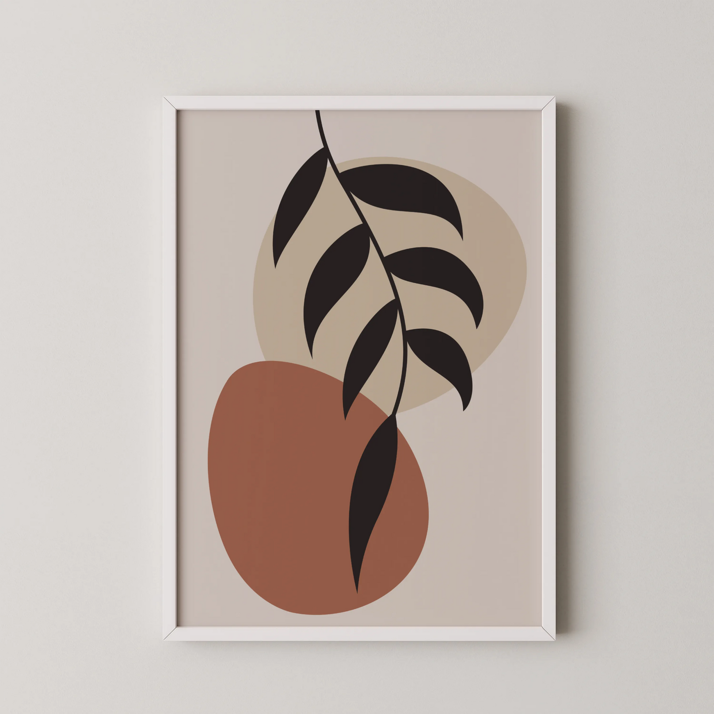 Bohemien Leaves, Modern Wall Painting