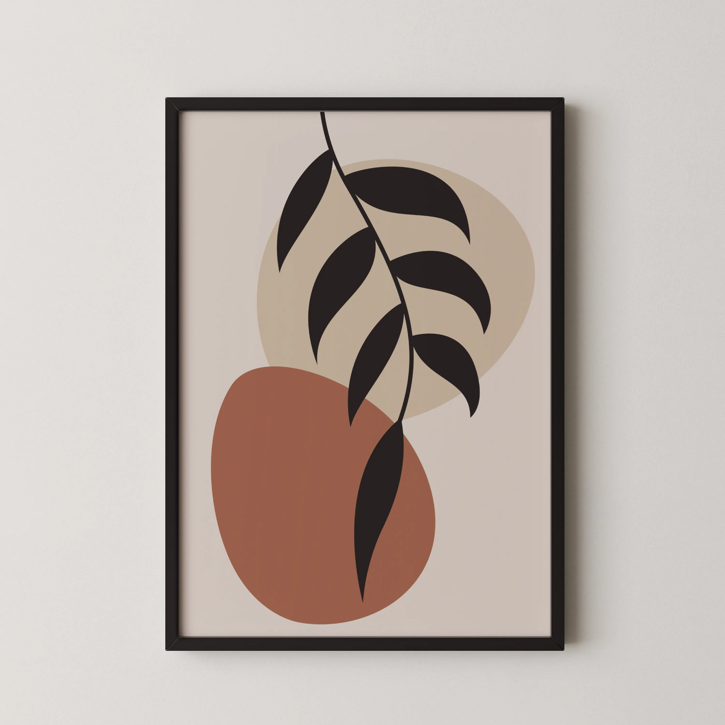 Bohemien Leaves, Modern Wall Painting