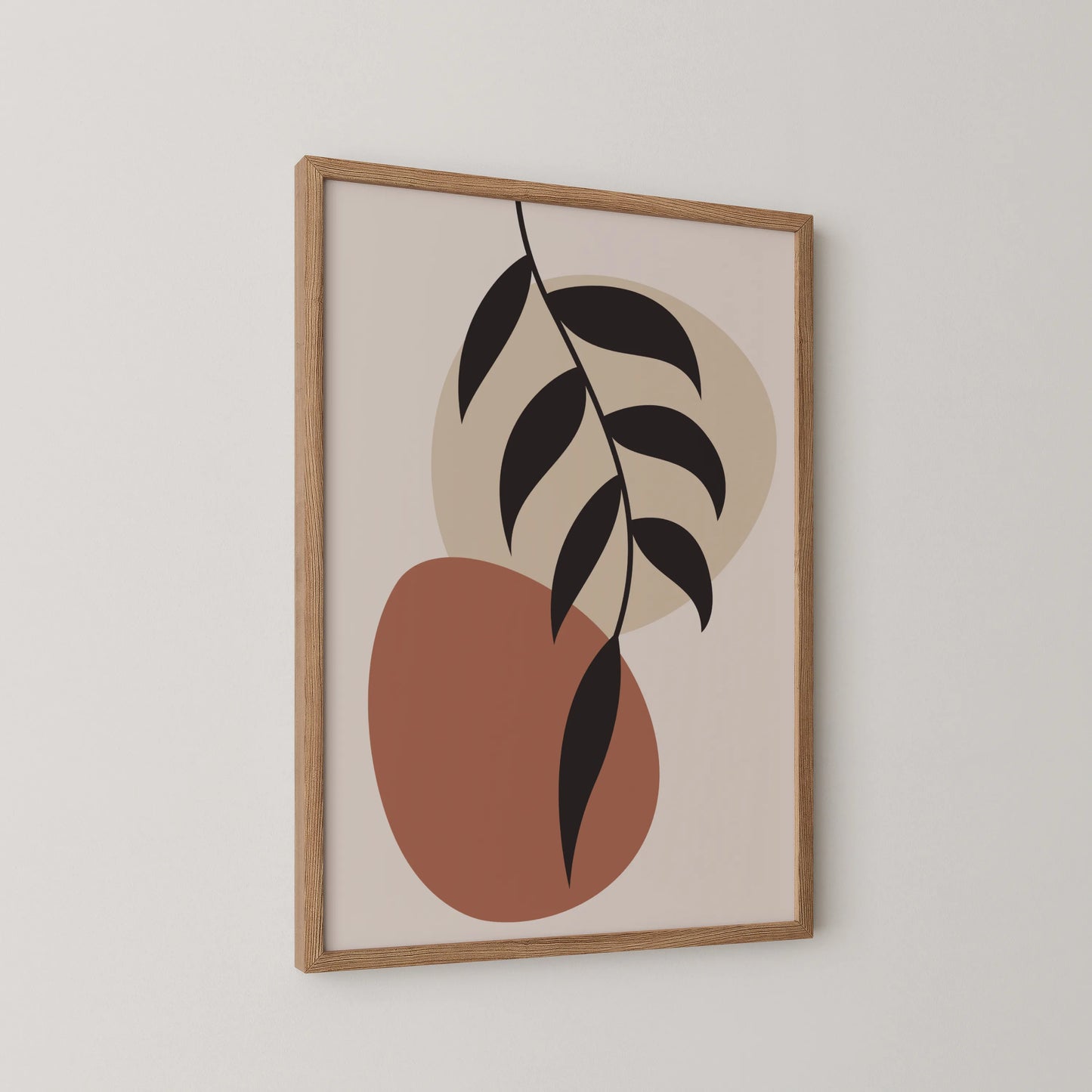 Bohemien Leaves, Modern Wall Painting