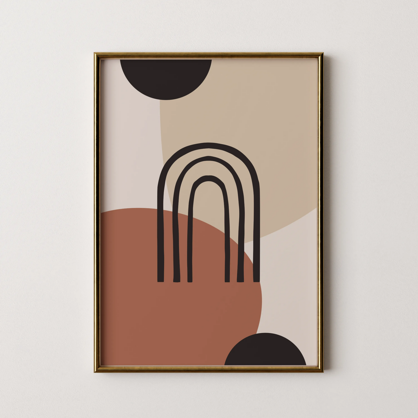 Bohemien Shapes, Modern Wall Painting