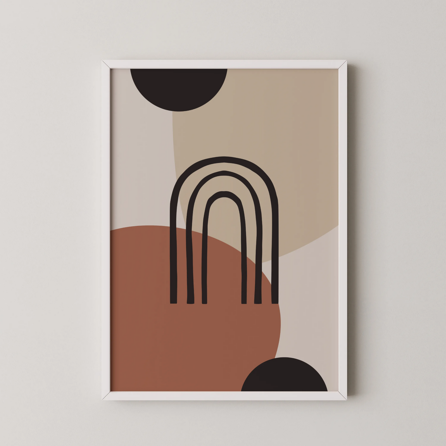 Bohemien Shapes, Modern Wall Painting