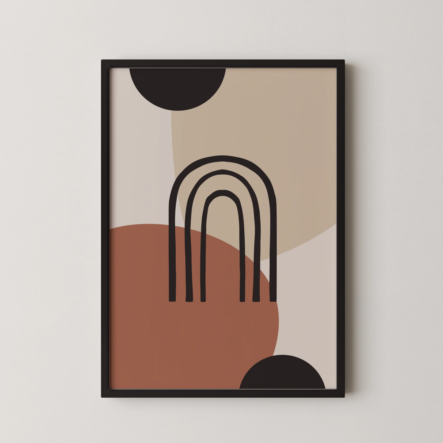 Bohemien Shapes, Modern Wall Painting