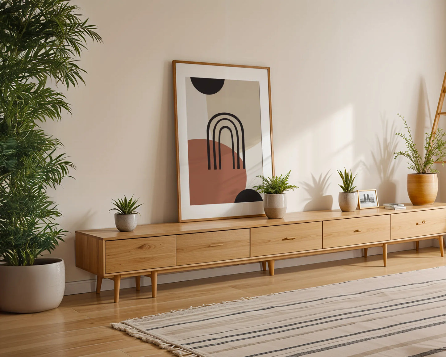 Bohemien Shapes, Modern Wall Painting