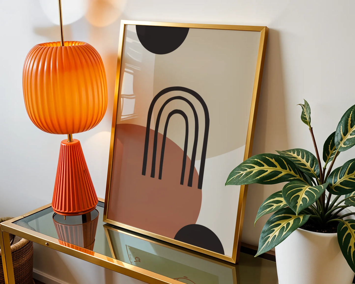 Bohemien Shapes, Modern Wall Painting