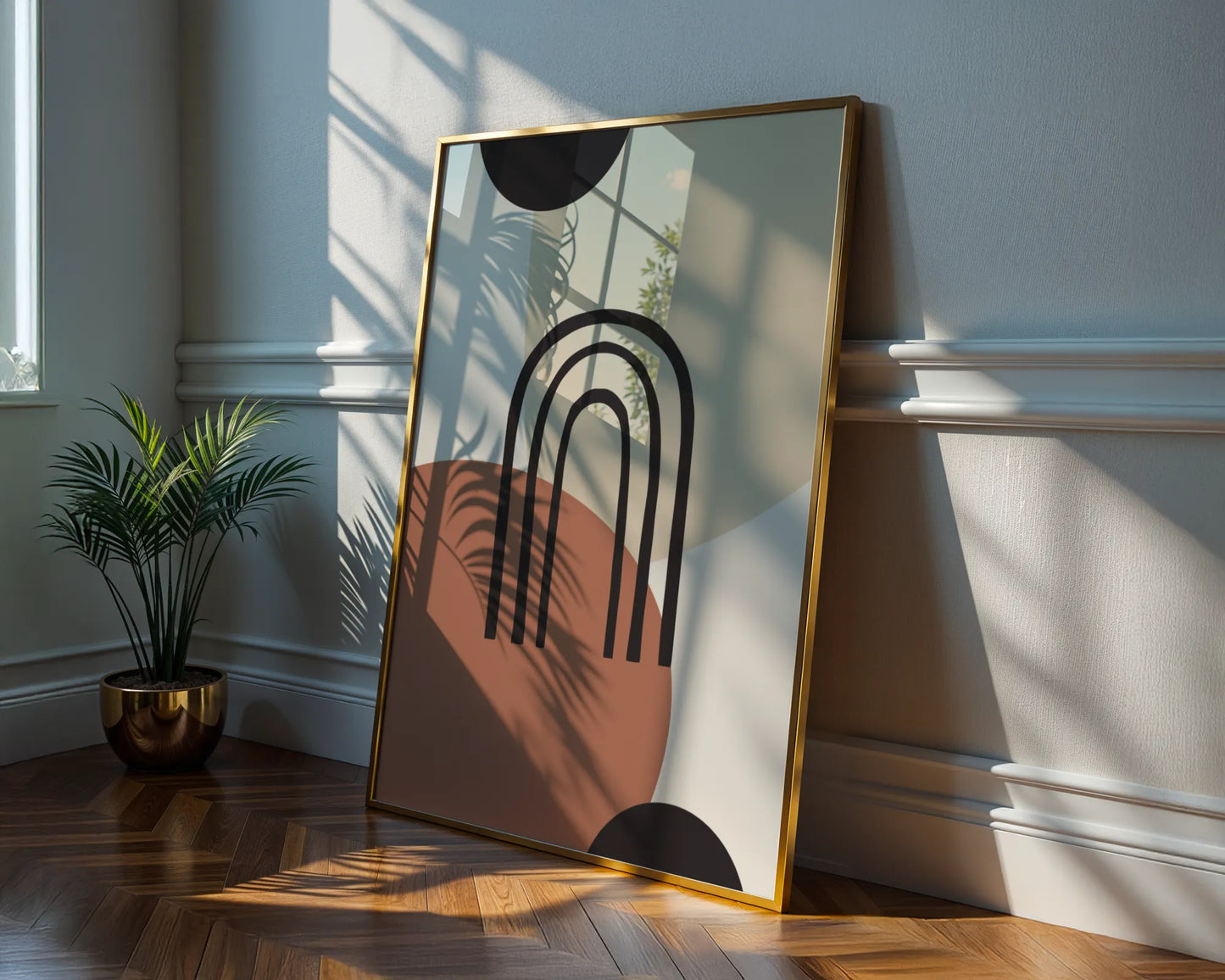 Bohemien Shapes, Modern Wall Painting