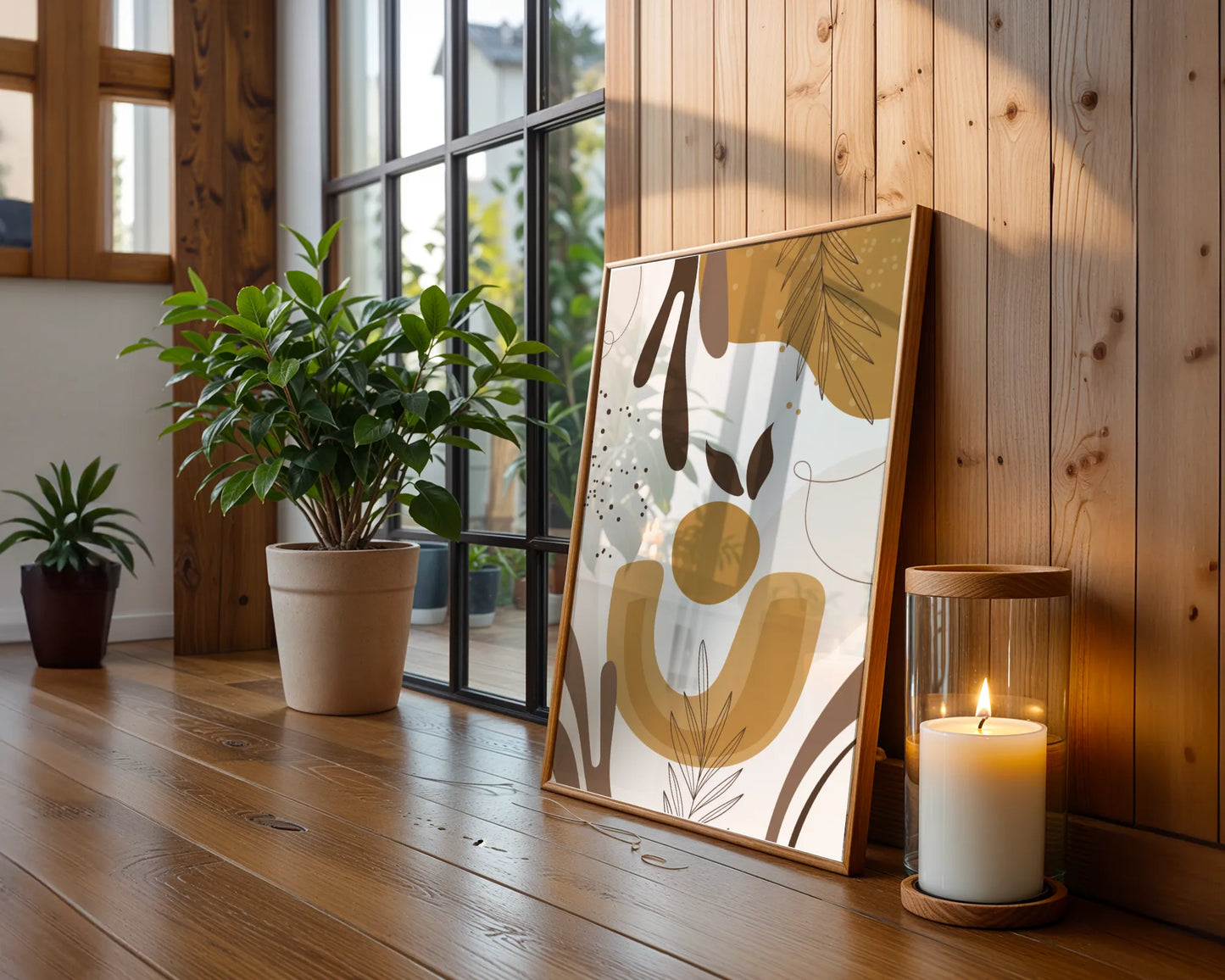 BohoArt, Mid Century Modern, Wall Painting