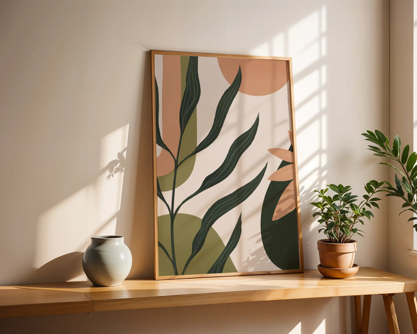 Boho Art I, Mid Century Modern, Wall Painting