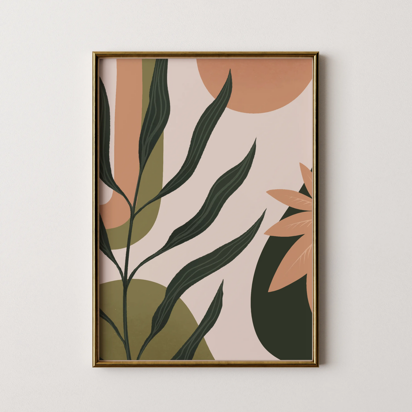 Boho Art I, Mid Century Modern, Wall Painting