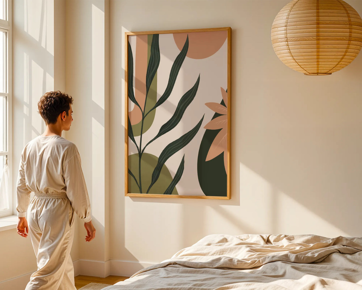 Boho Art I, Mid Century Modern, Wall Painting