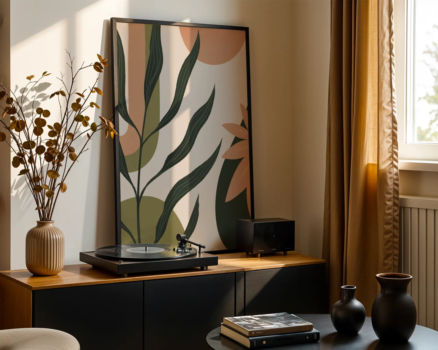 Boho Art I, Mid Century Modern, Wall Painting
