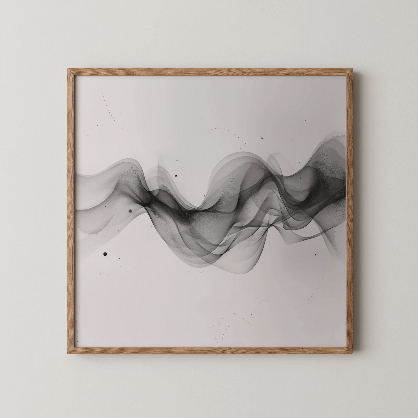 Boho Lines I, Black & White Mid Century Modern, Boho Art Painting