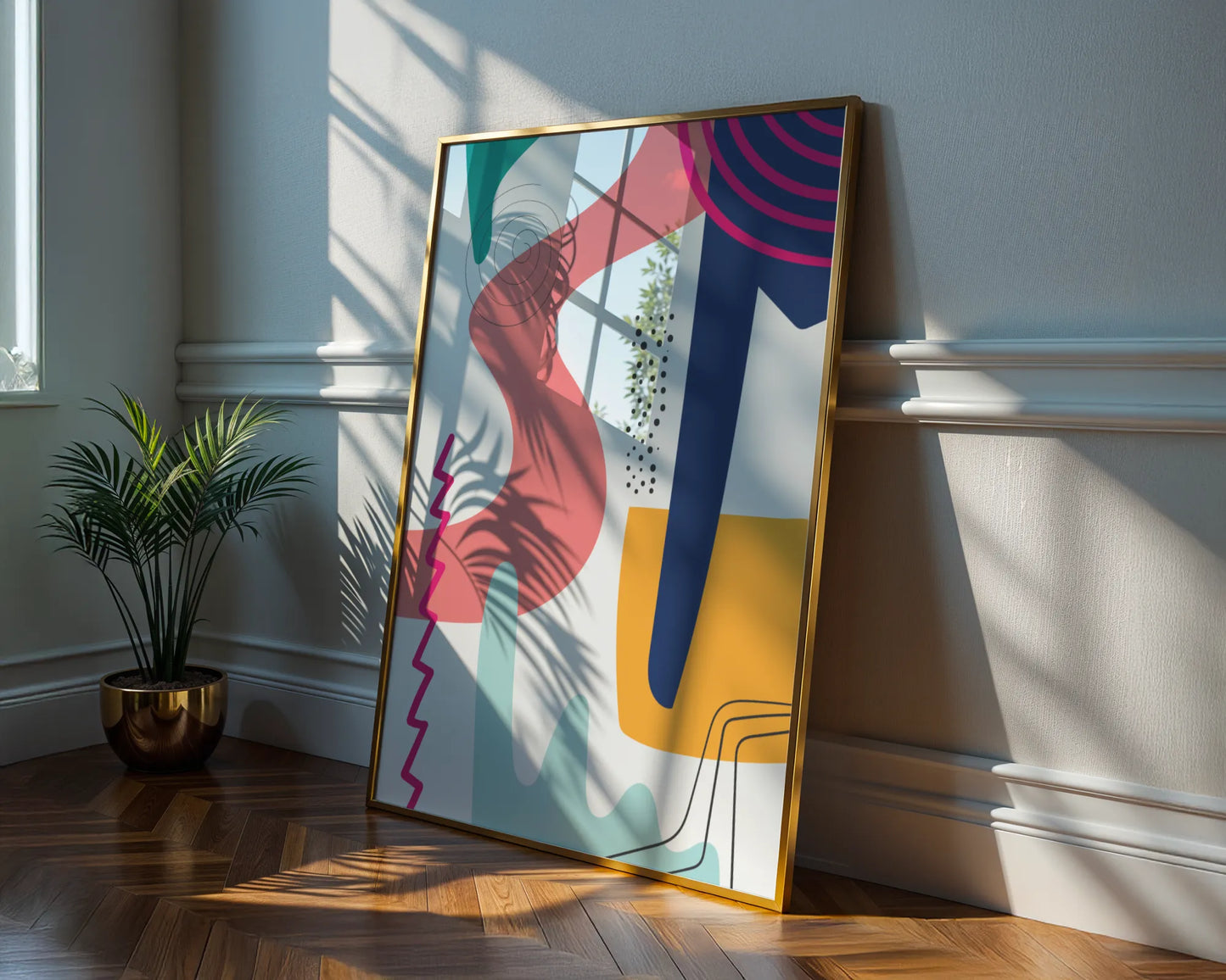 Bold Vivid Abstract II, Modern Colorful Artwork, Wall Art