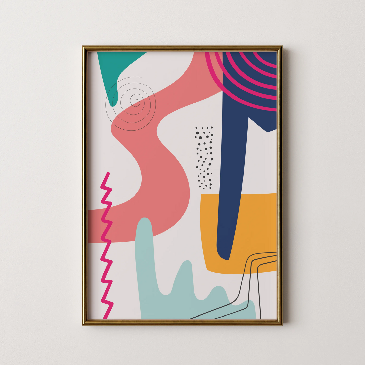 Bold Vivid Abstract II, Modern Colorful Artwork, Wall Art