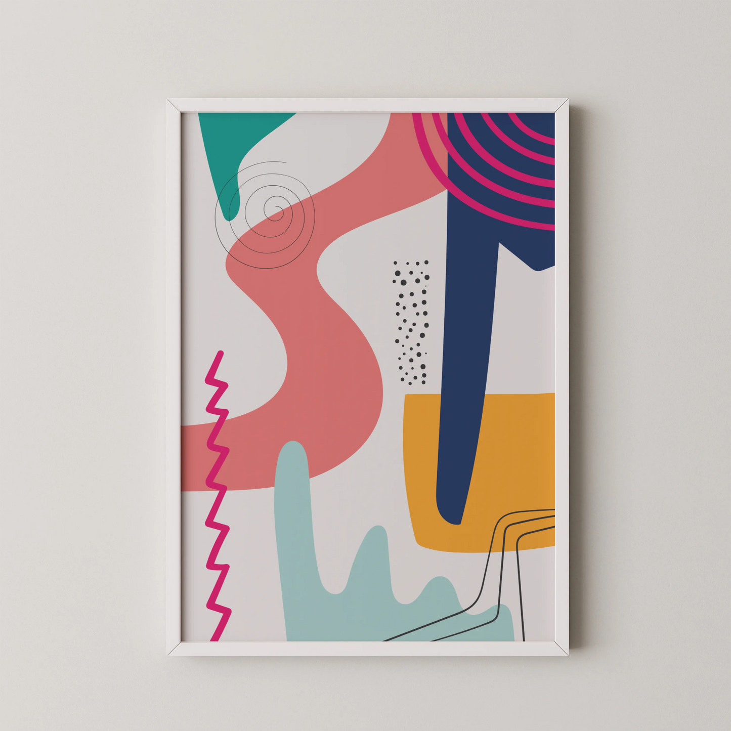 Bold Vivid Abstract II, Modern Colorful Artwork, Wall Art