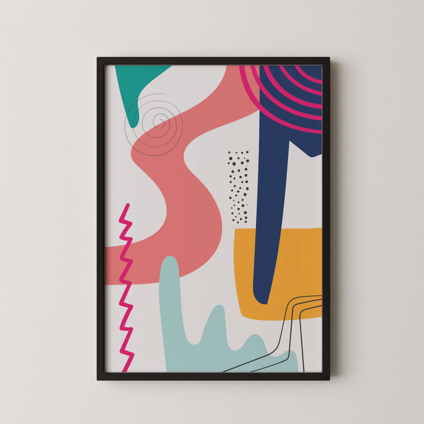 Bold Vivid Abstract II, Modern Colorful Artwork, Wall Art