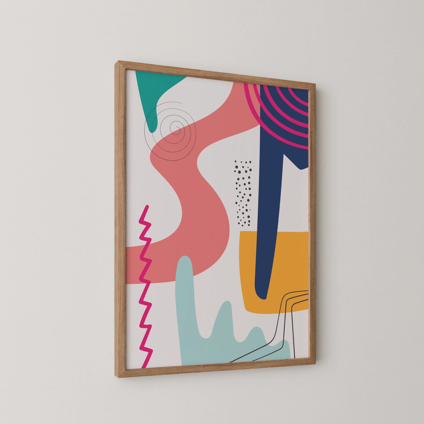 Bold Vivid Abstract II, Modern Colorful Artwork, Wall Art