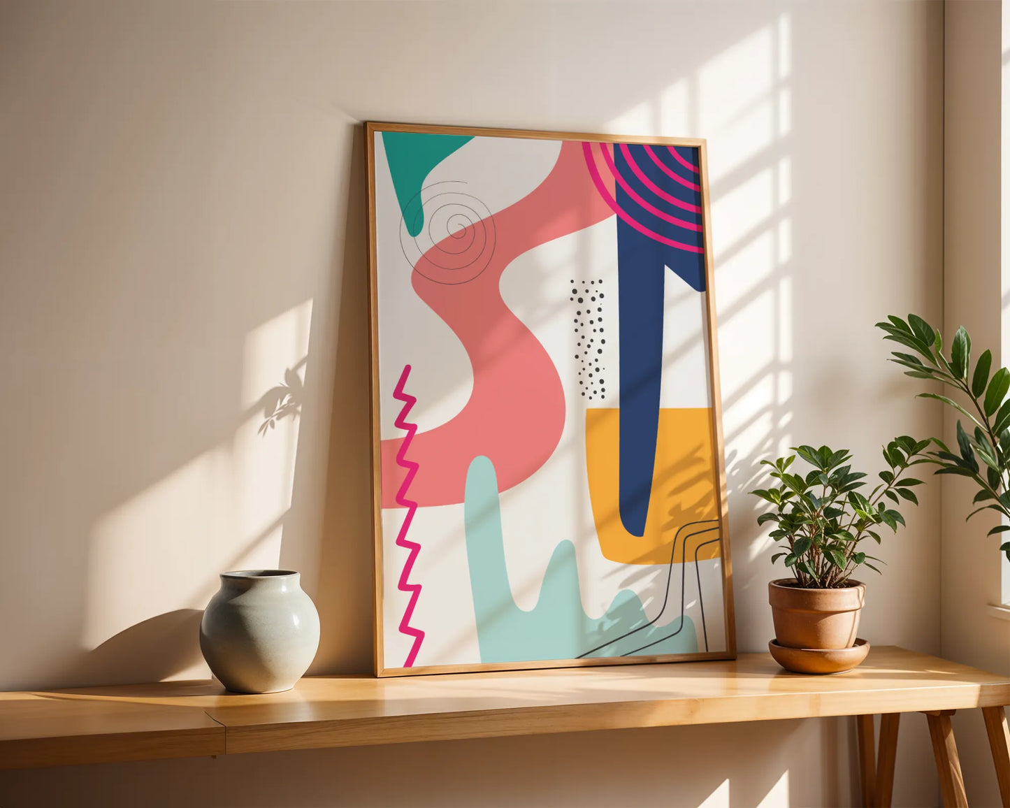 Bold Vivid Abstract II, Modern Colorful Artwork, Wall Art
