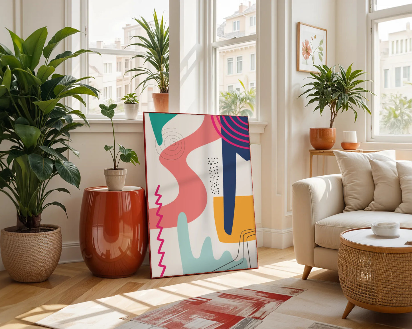 Bold Vivid Abstract II, Modern Colorful Artwork, Wall Art