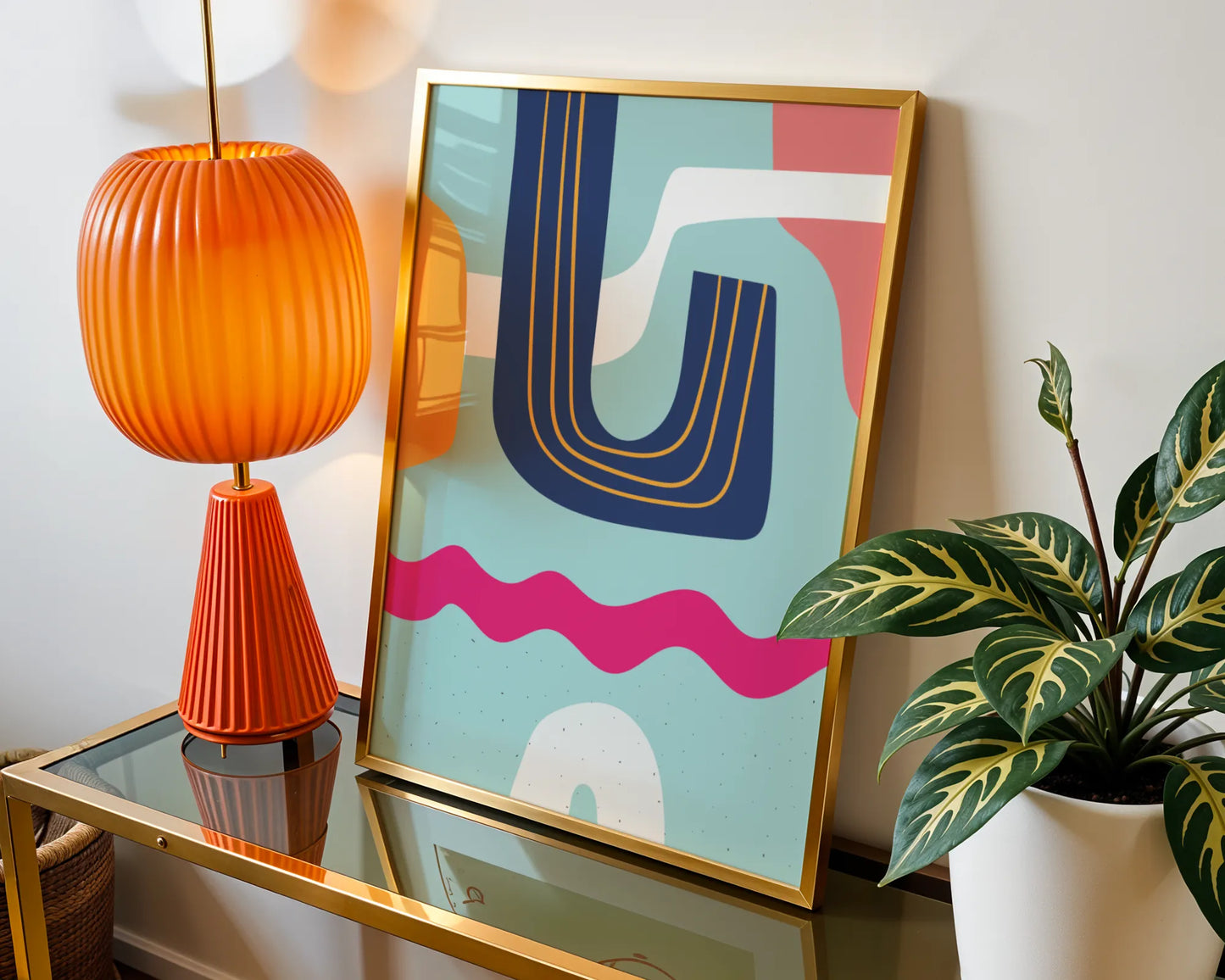 Bold Vivid Abstract, Modern Colorful Artwork, Wall Art