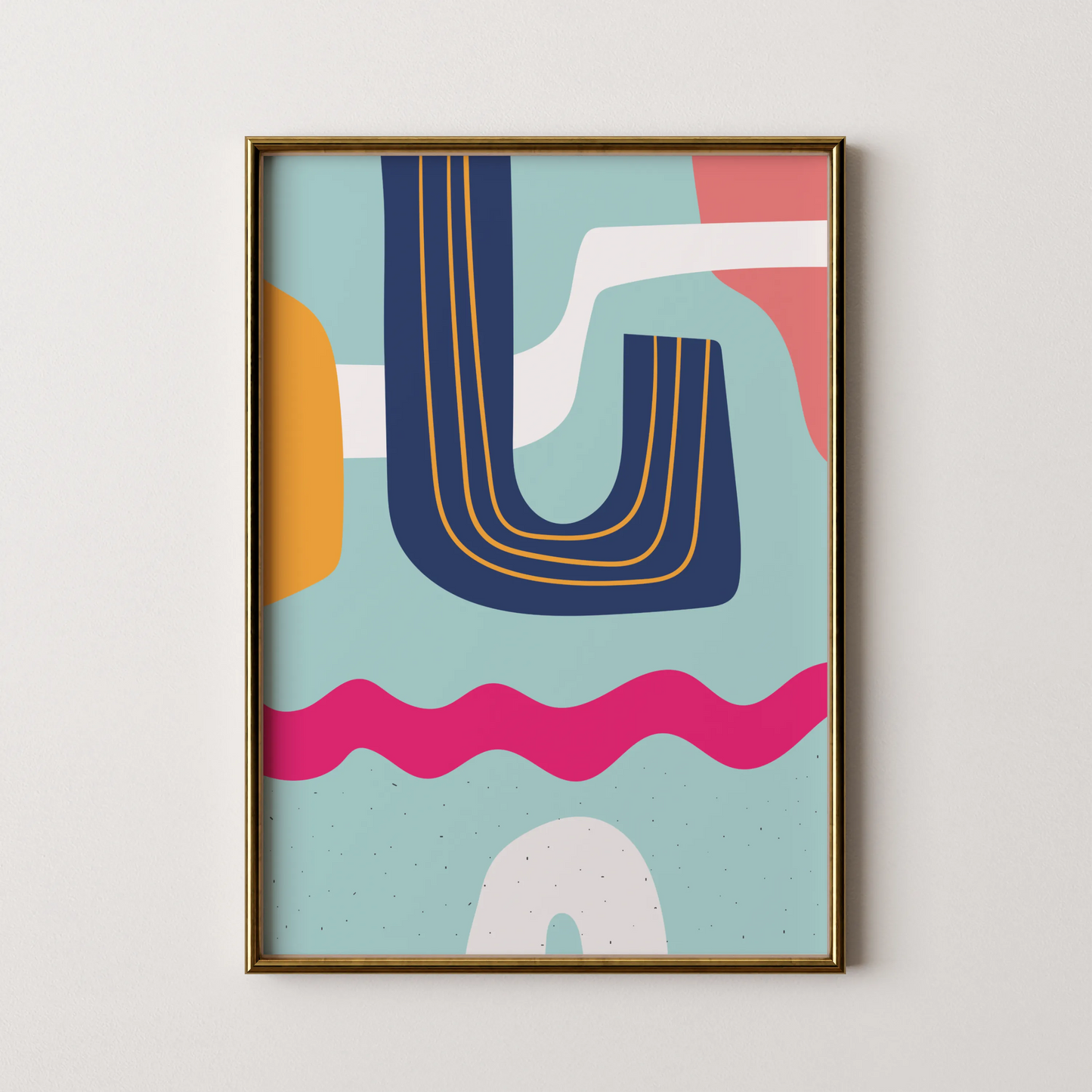 Bold Vivid Abstract, Modern Colorful Artwork, Wall Art