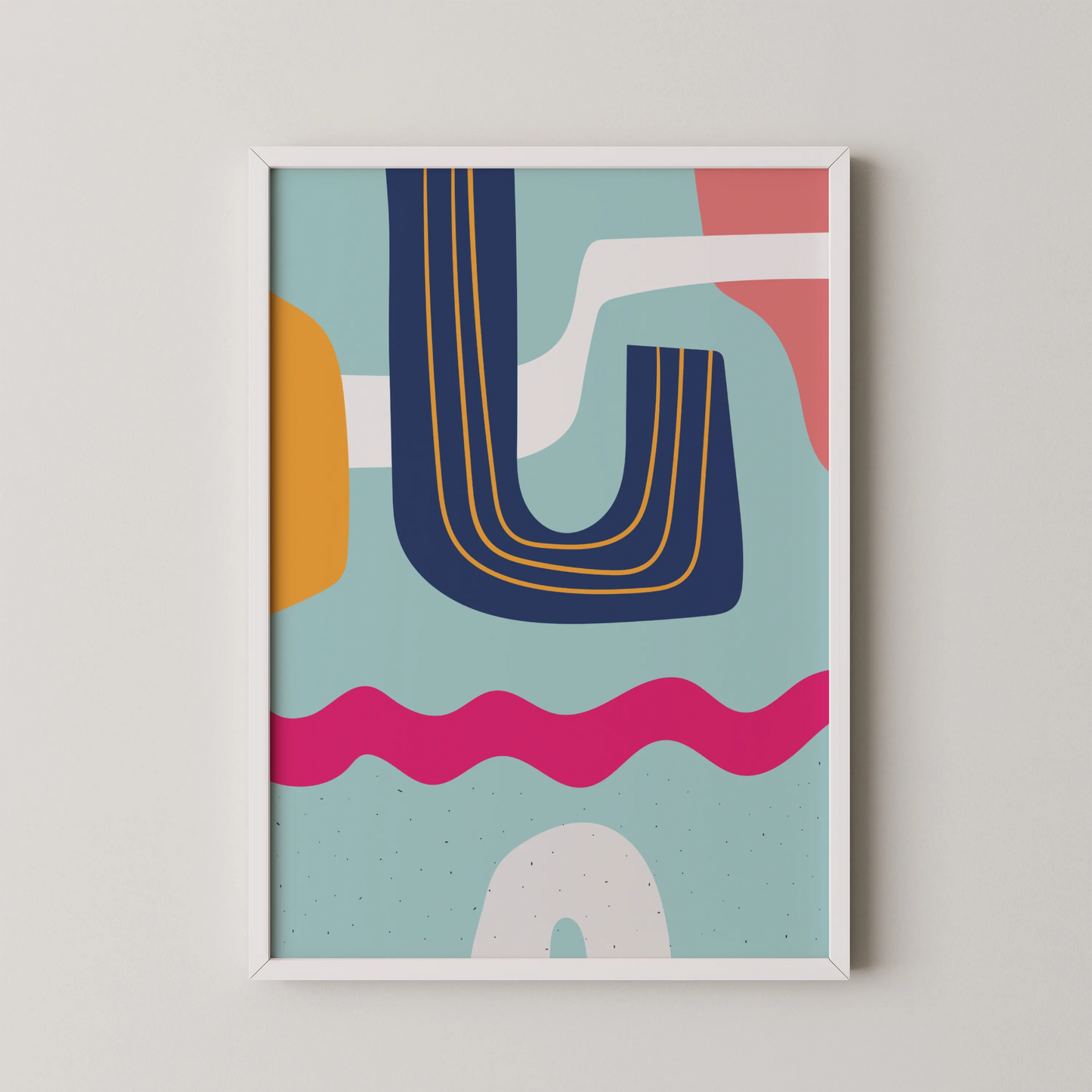 Bold Vivid Abstract, Modern Colorful Artwork, Wall Art