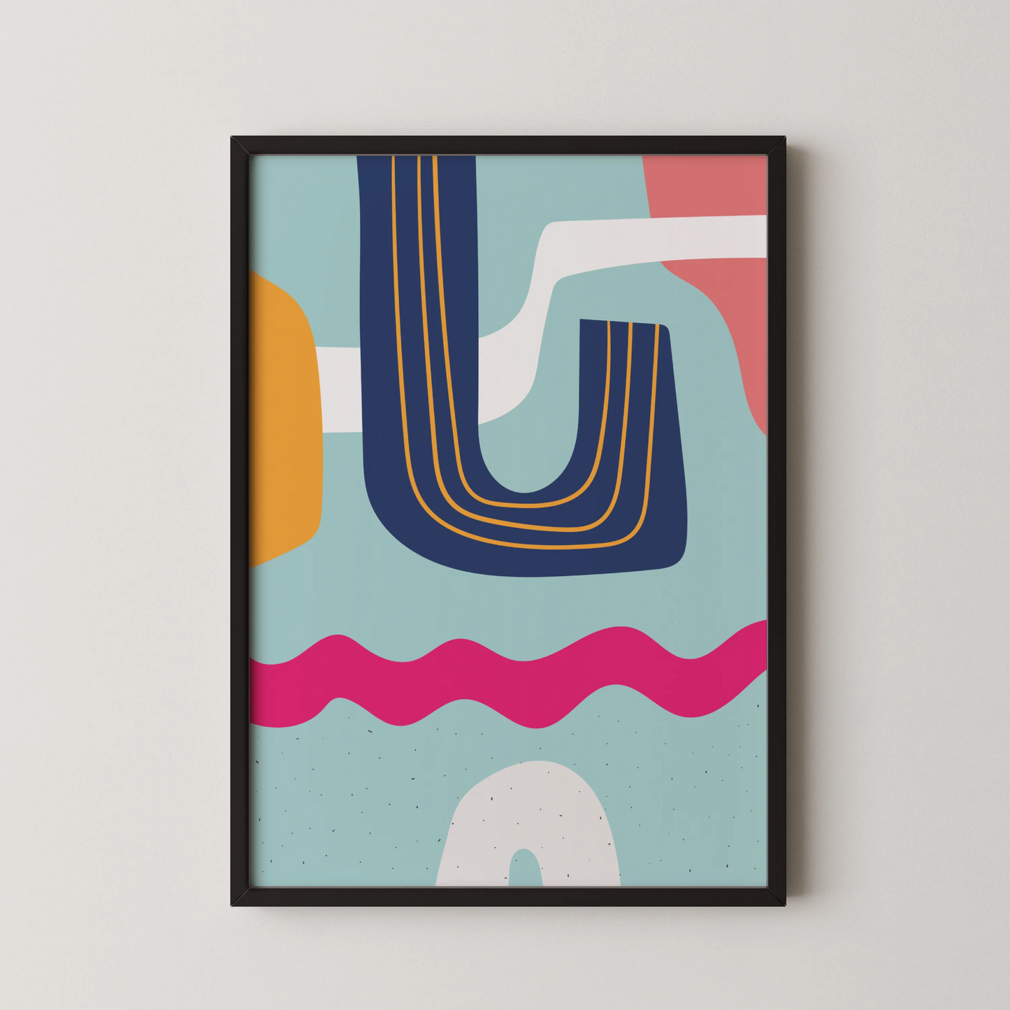Bold Vivid Abstract, Modern Colorful Artwork, Wall Art