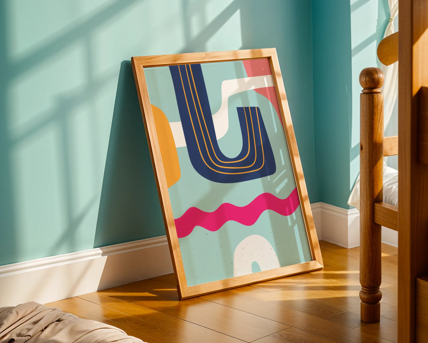 Bold Vivid Abstract, Modern Colorful Artwork, Wall Art