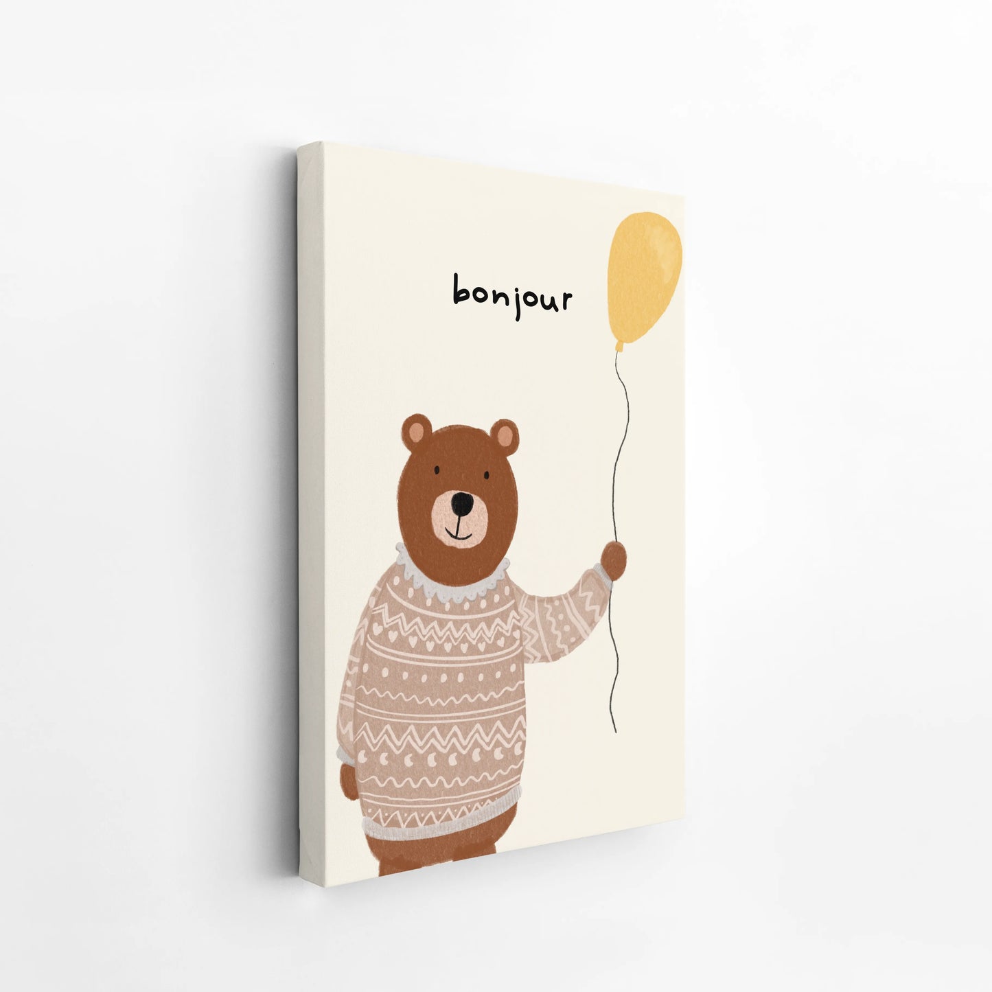 Bonjour bear - Nursery Prints