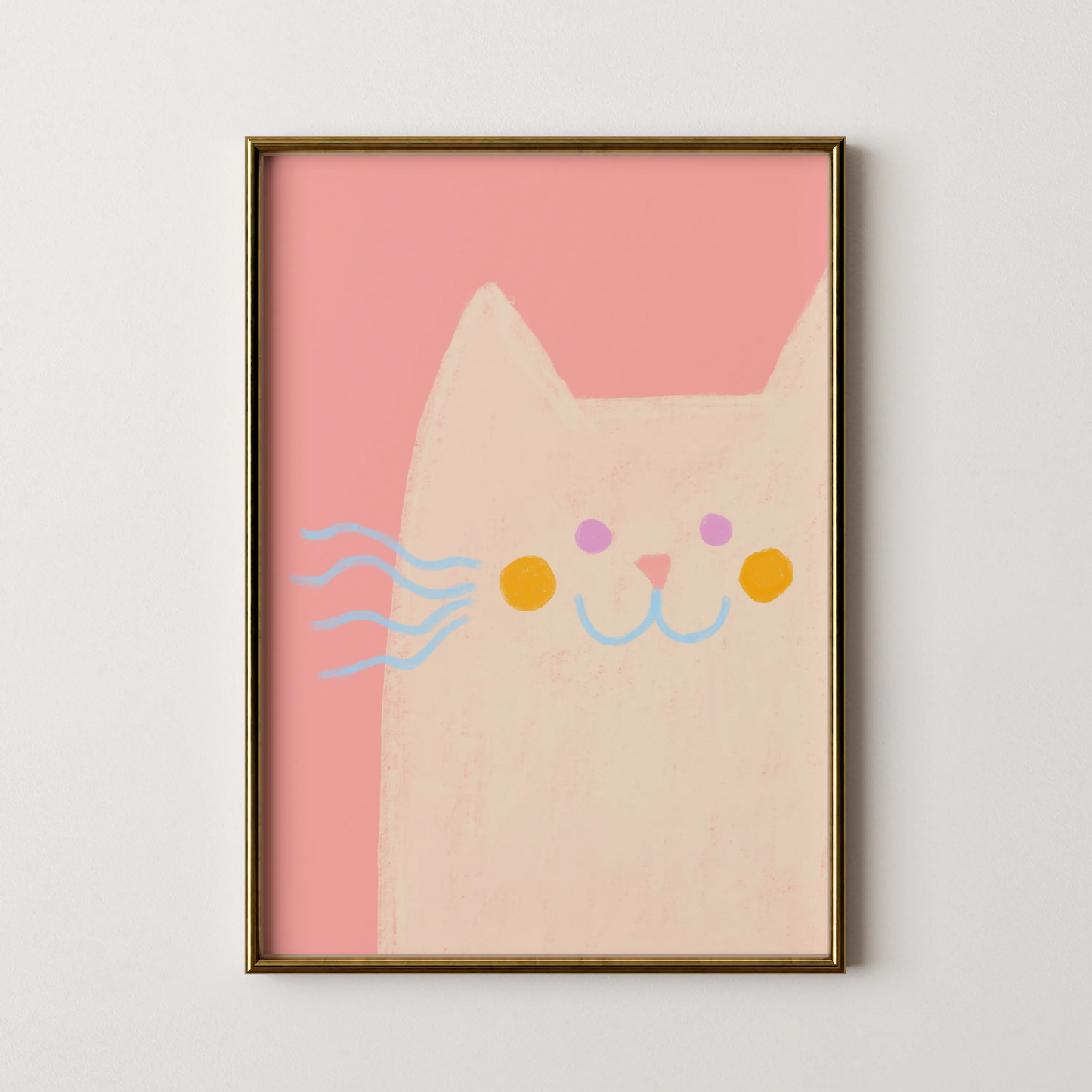 Chubby cat - Nursery Prints