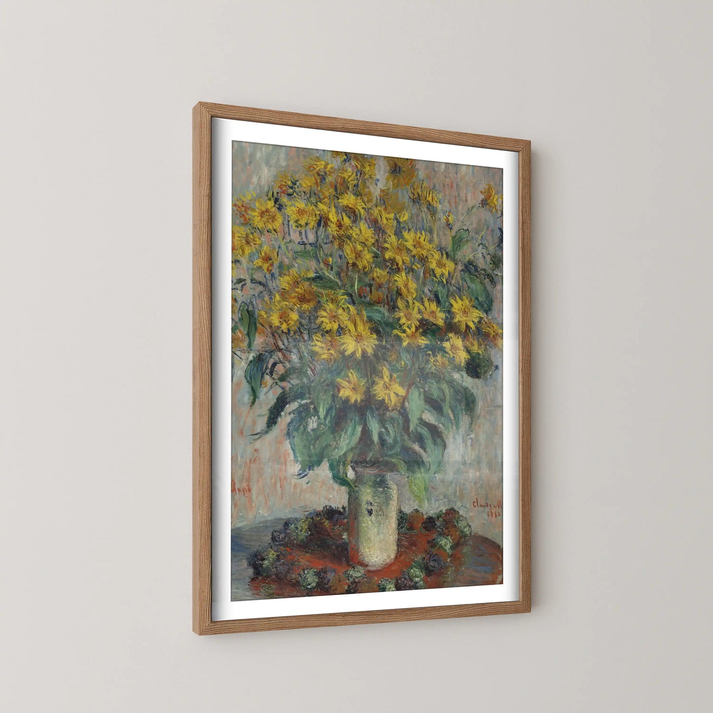 Jerusalem Artichoke Flowers by Claude Monet (1880)