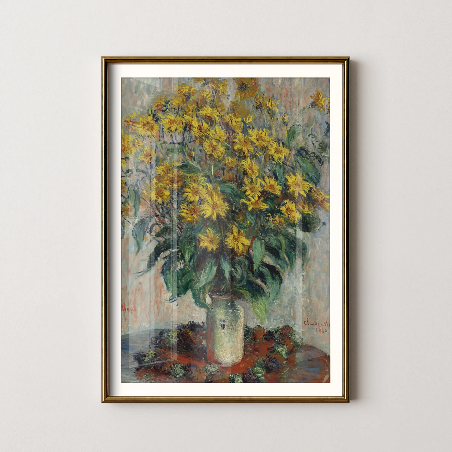 Jerusalem Artichoke Flowers by Claude Monet (1880)