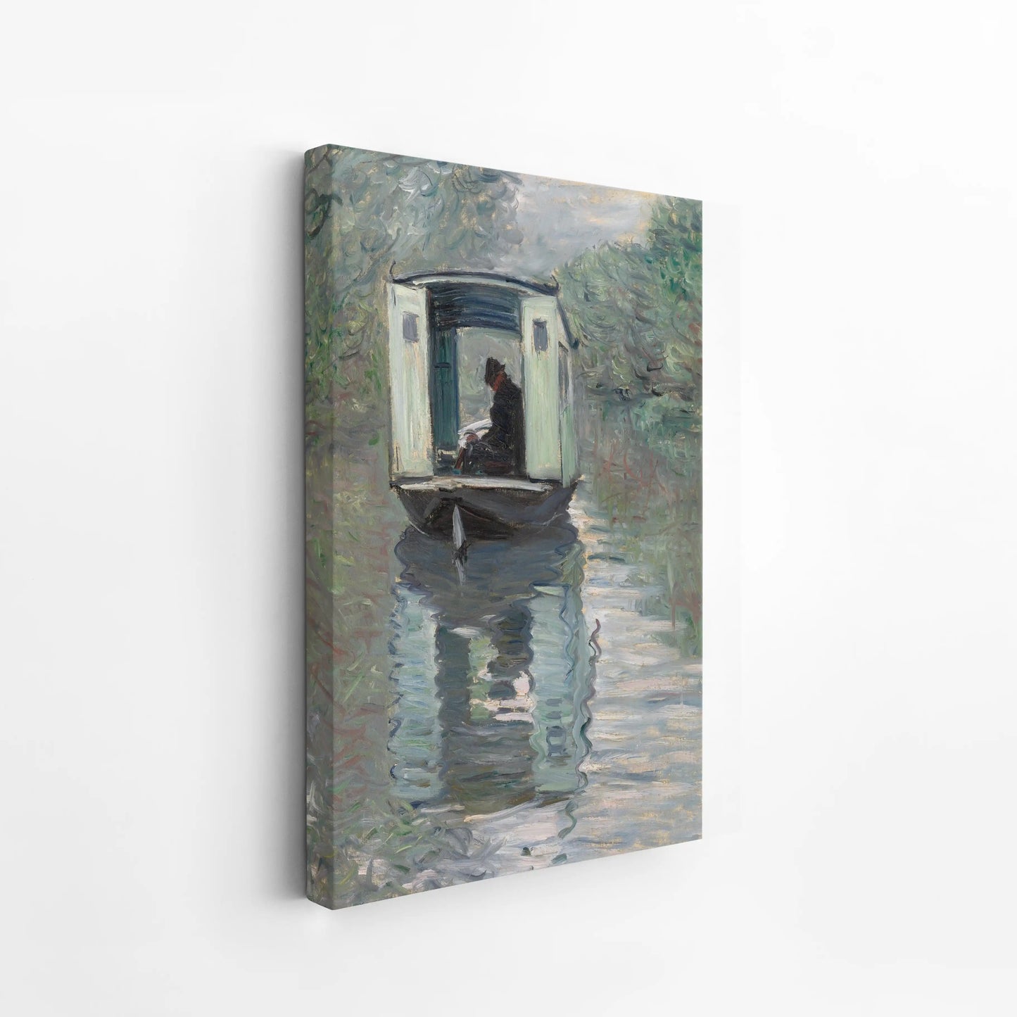 The Studio Boat (Le Bateau-atelier) by Claude Monet (1876)
