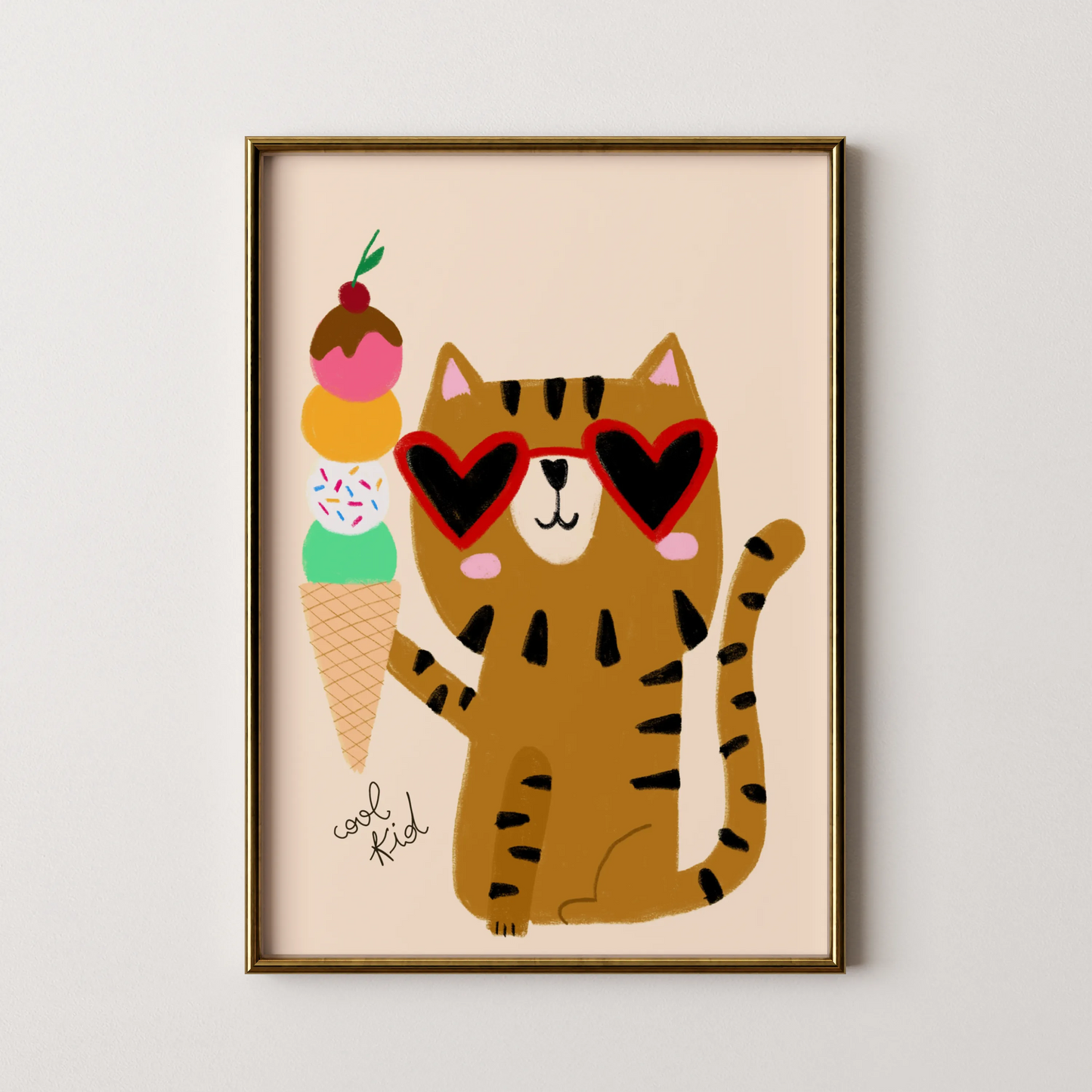 Cool cat - Nursery Prints