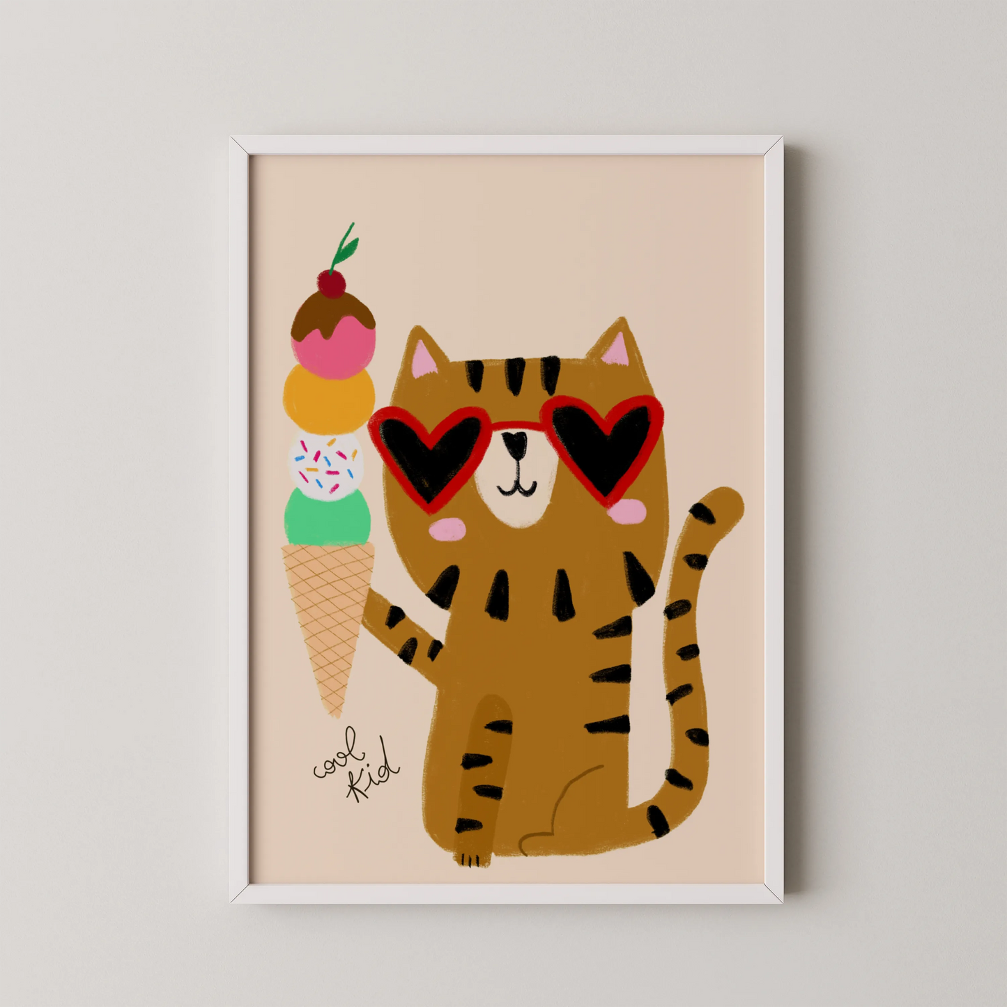 Cool cat - Nursery Prints