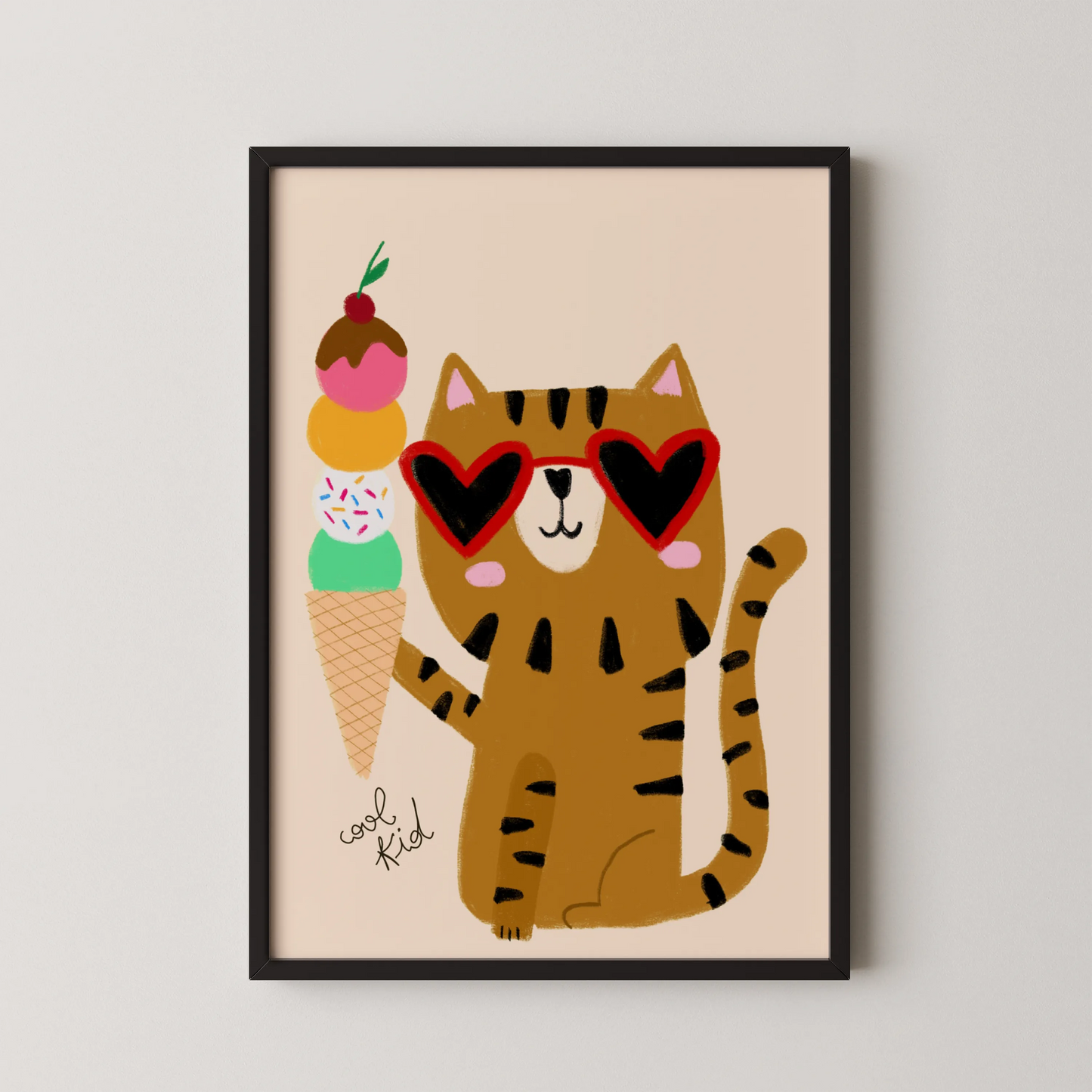 Cool cat - Nursery Prints