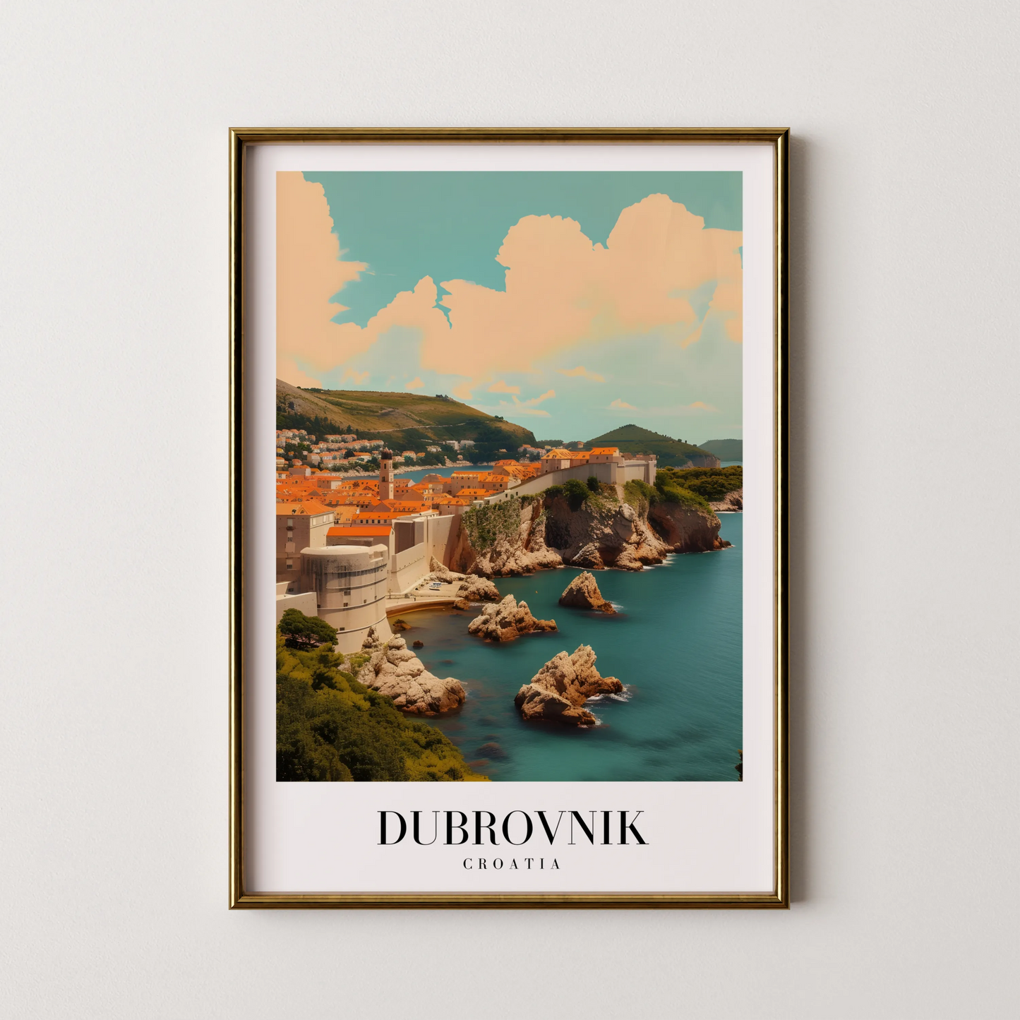 Dubrovnik, Croatia, City Print