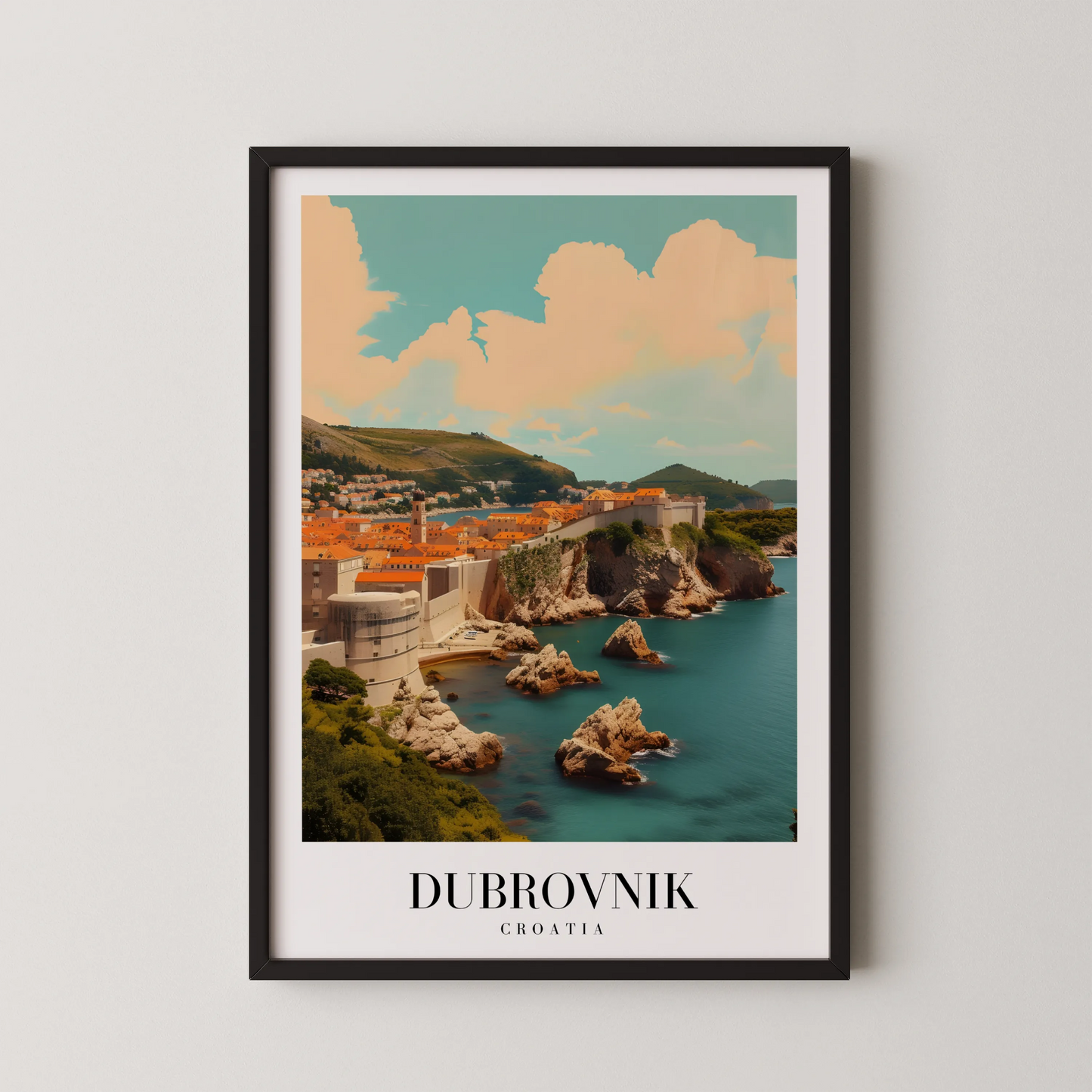 Dubrovnik, Croatia, City Print