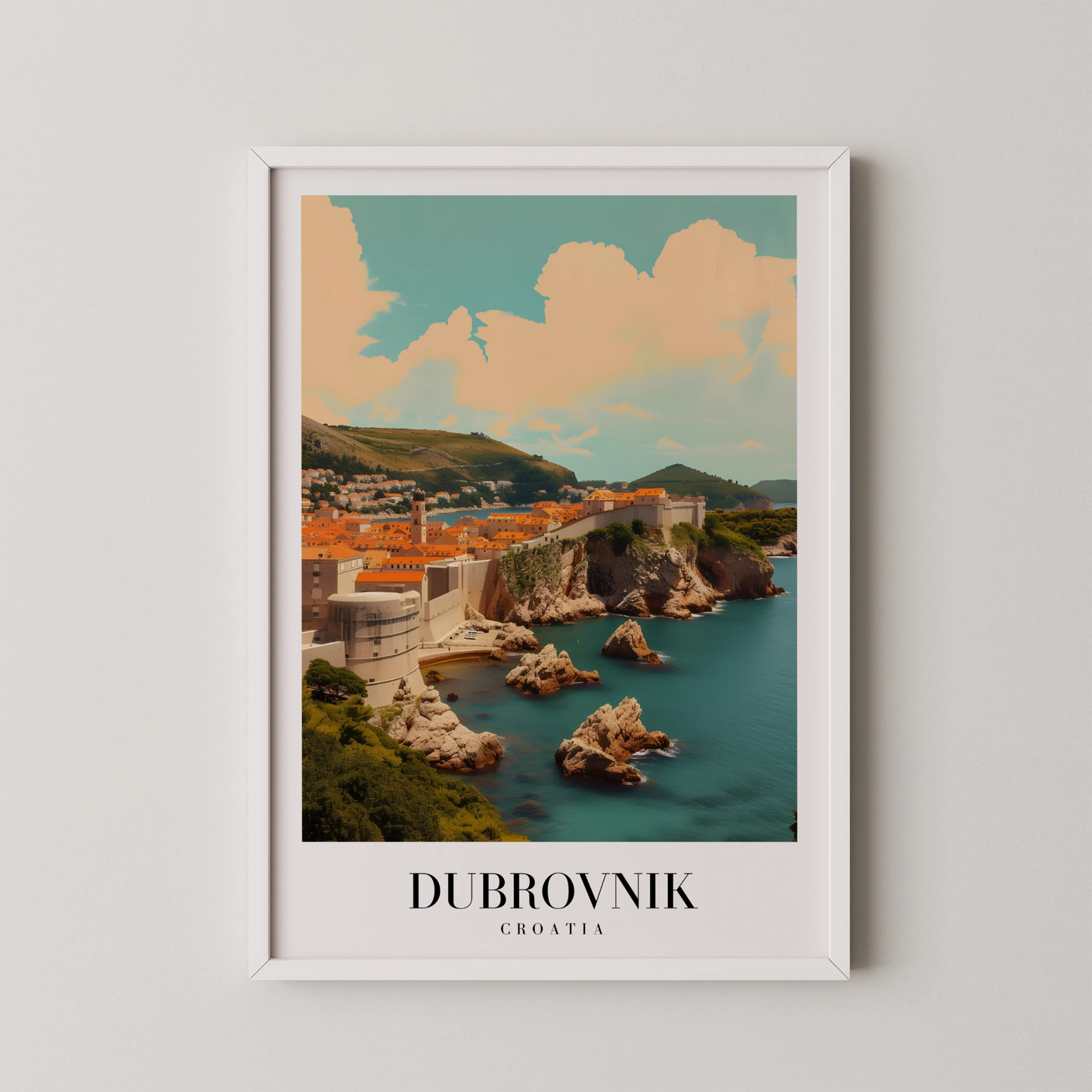 Dubrovnik, Croatia, City Print