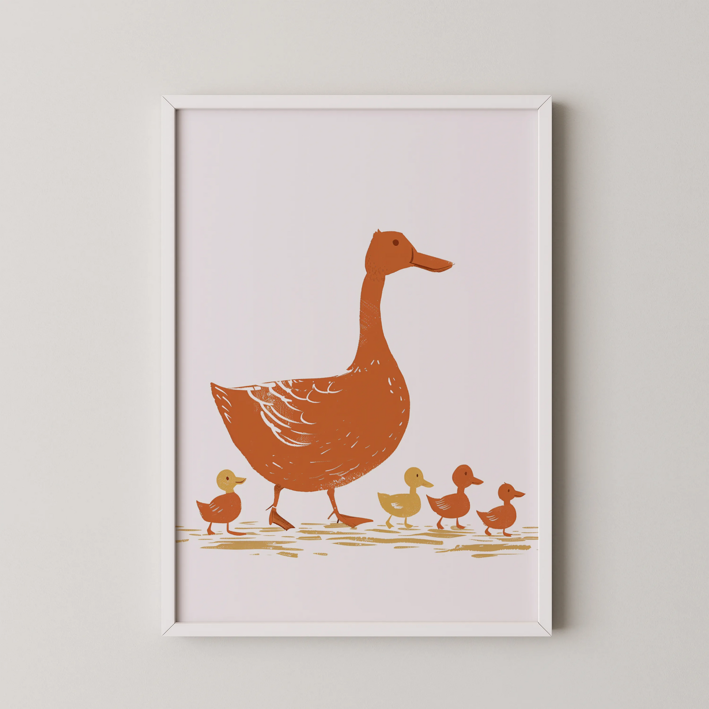 Duck & duckling - Nursery Prints