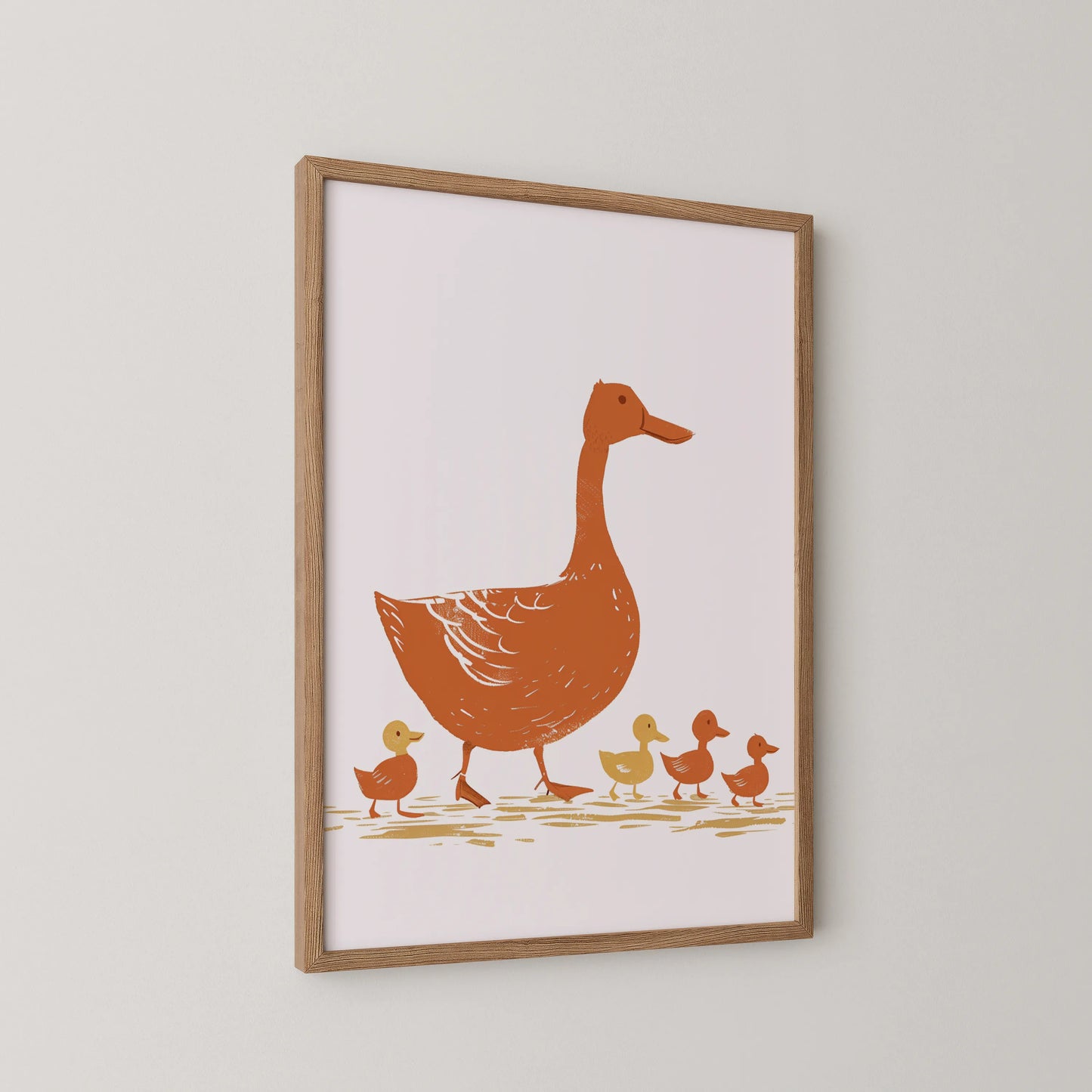 Duck & duckling - Nursery Prints