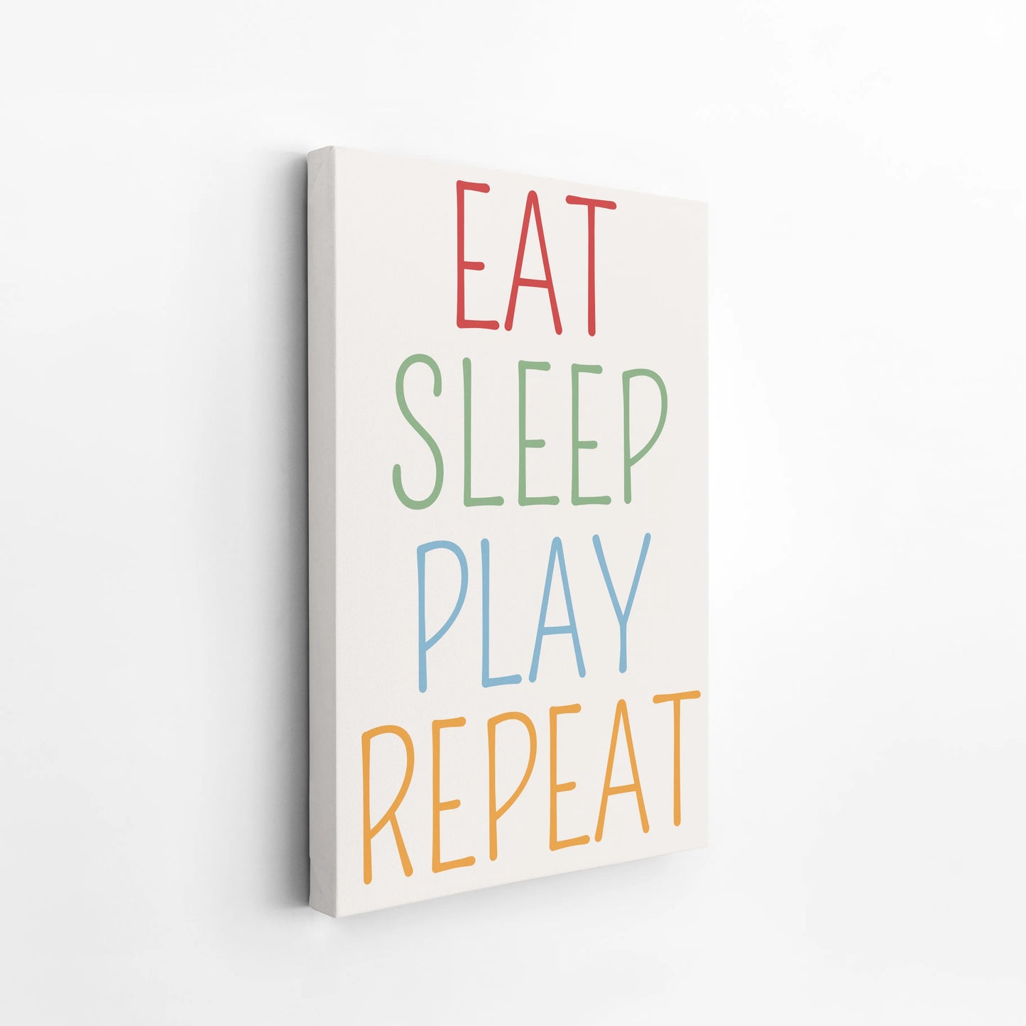 Eat sleep play repeat - Nursery Prints