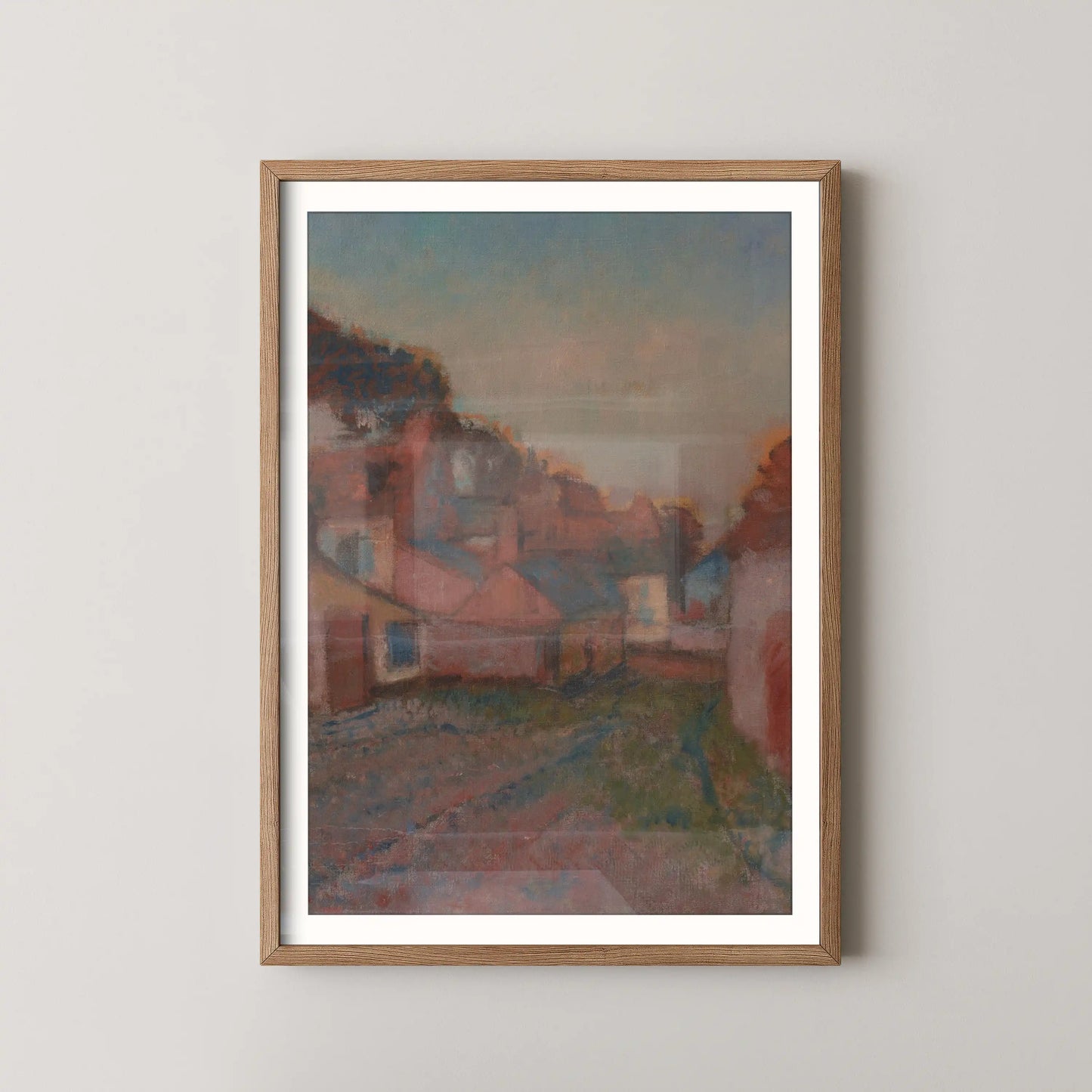 Rue de village by Edgar Degas (circa 1895-1898)