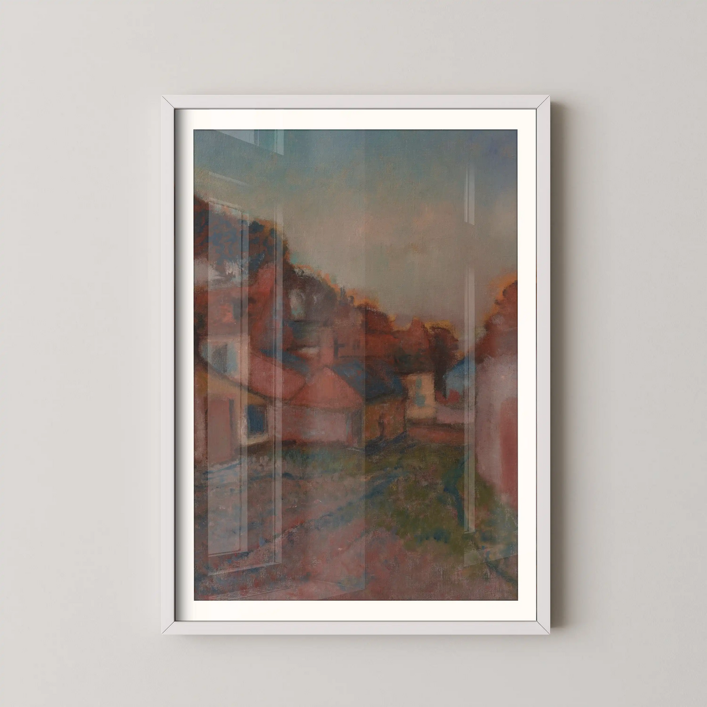 Rue de village by Edgar Degas (circa 1895-1898)
