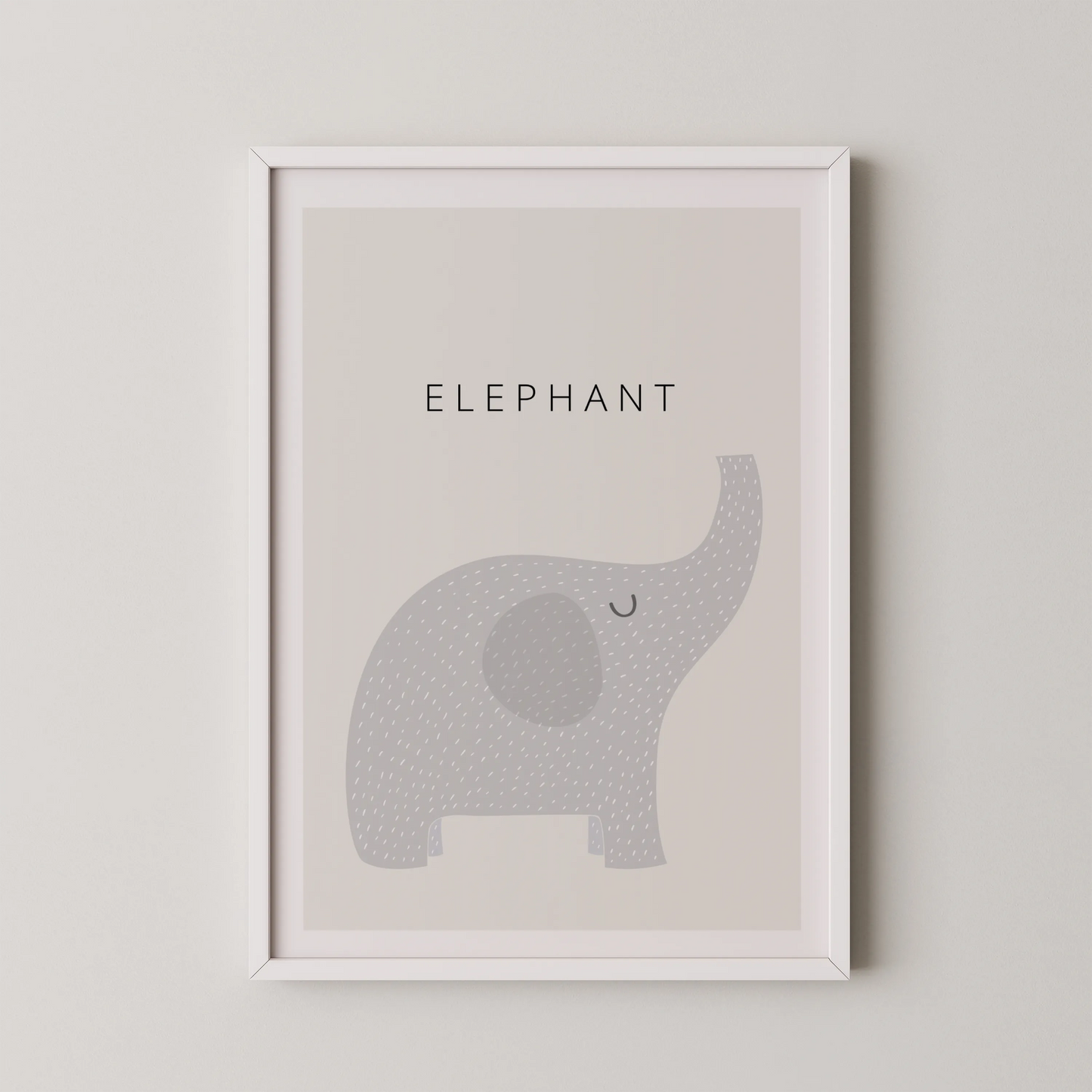 White Elephant - Nursery Prints