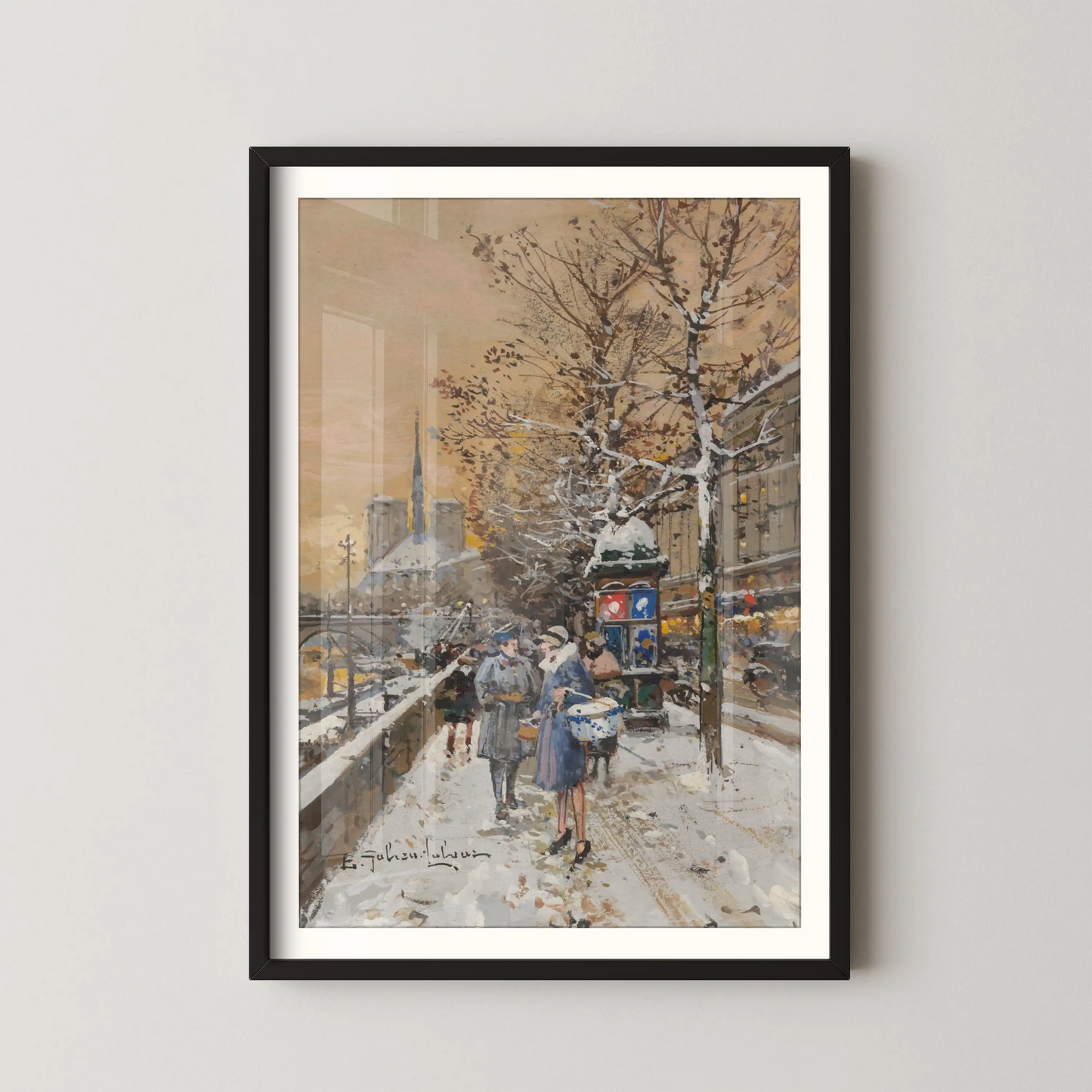 An assignation along the Seine by Eugène Galien