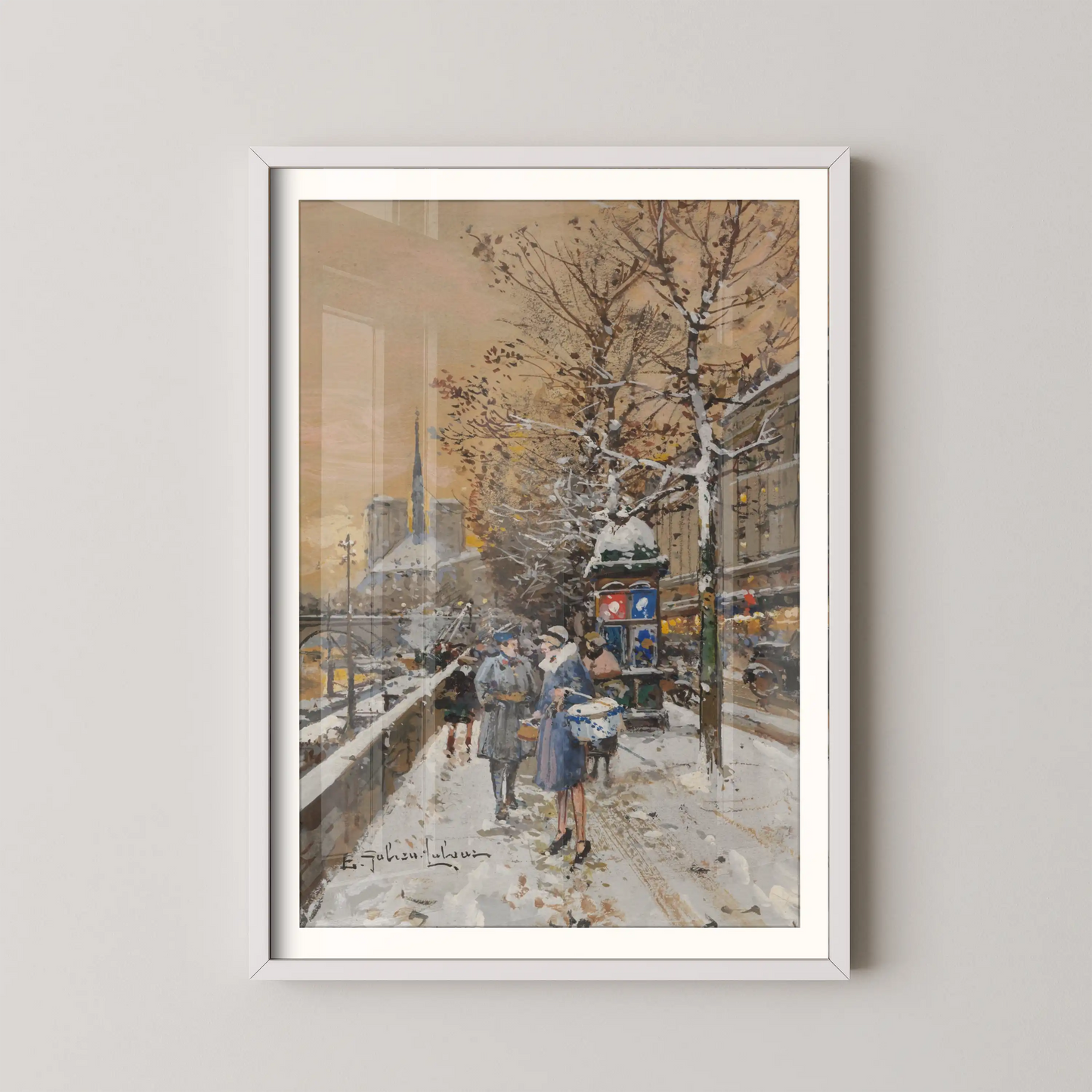 An assignation along the Seine by Eugène Galien