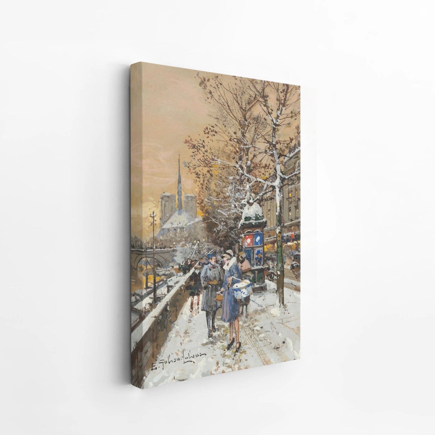 An assignation along the Seine by Eugène Galien