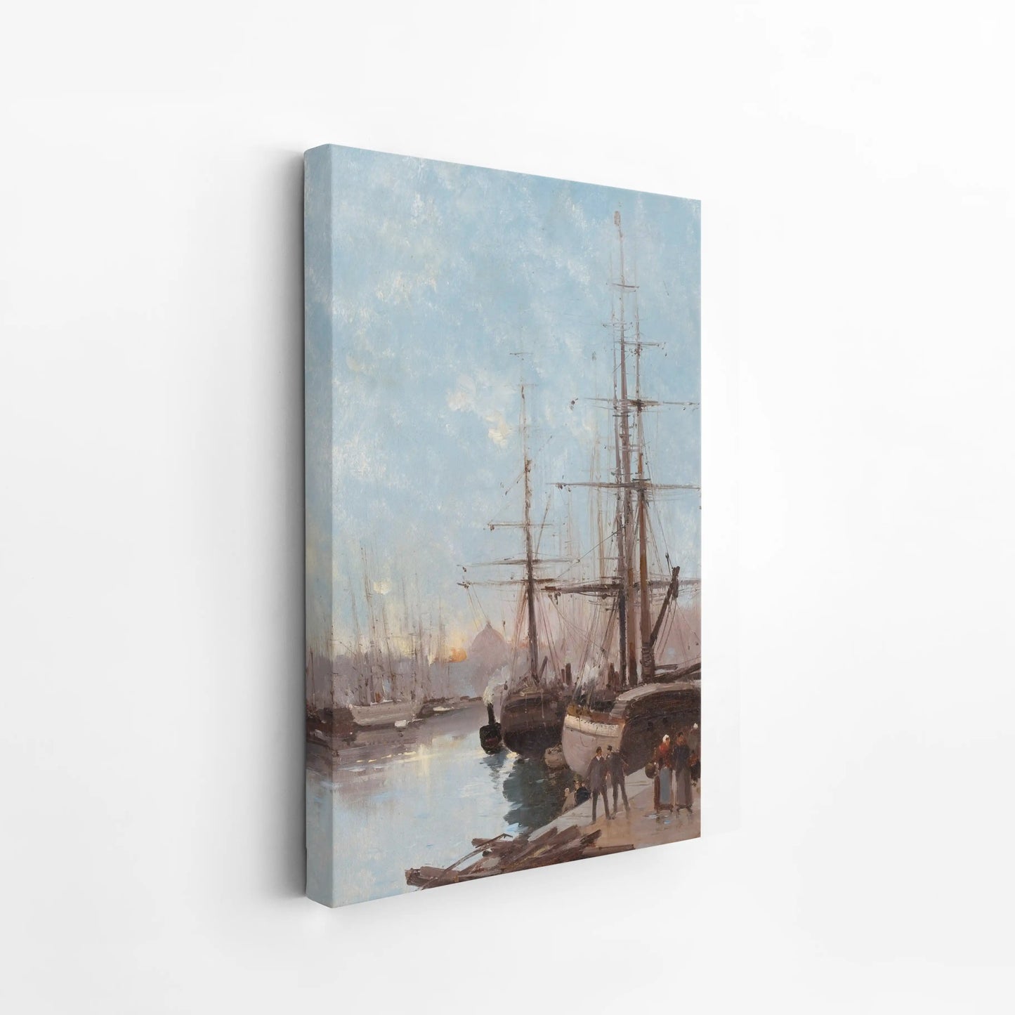 Harbor Scene by Eugène Galien