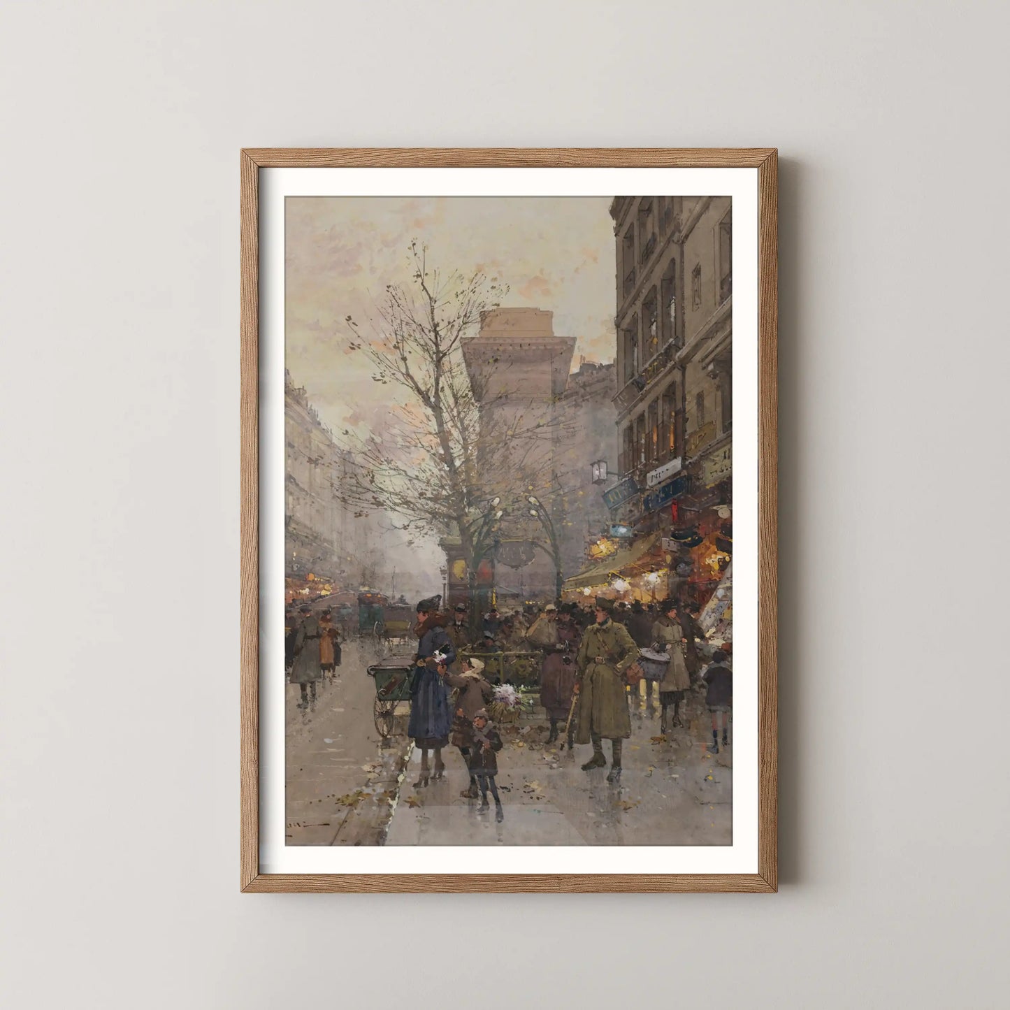 La Porte Saint Denis, Paris by Eugène Galien