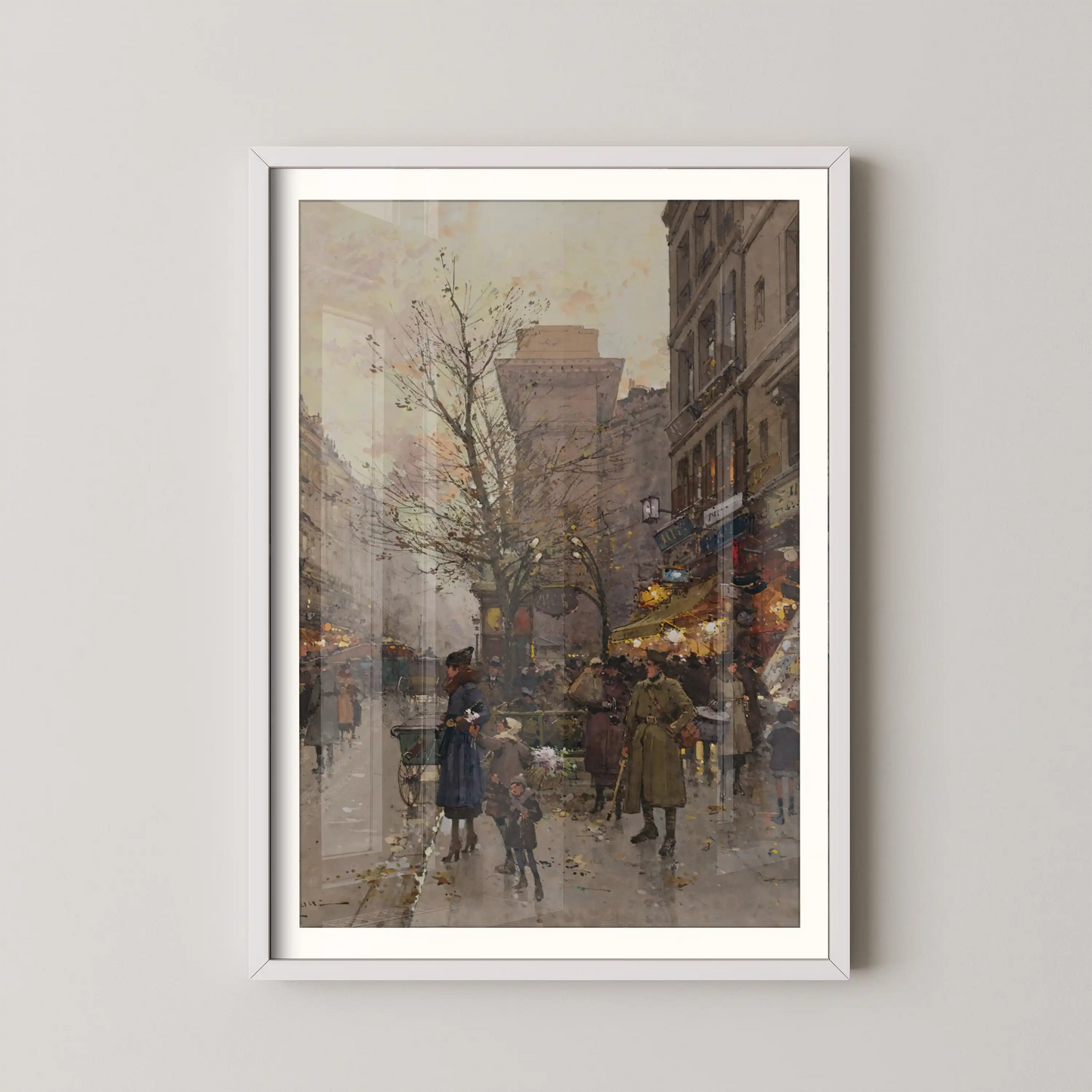 La Porte Saint Denis, Paris by Eugène Galien